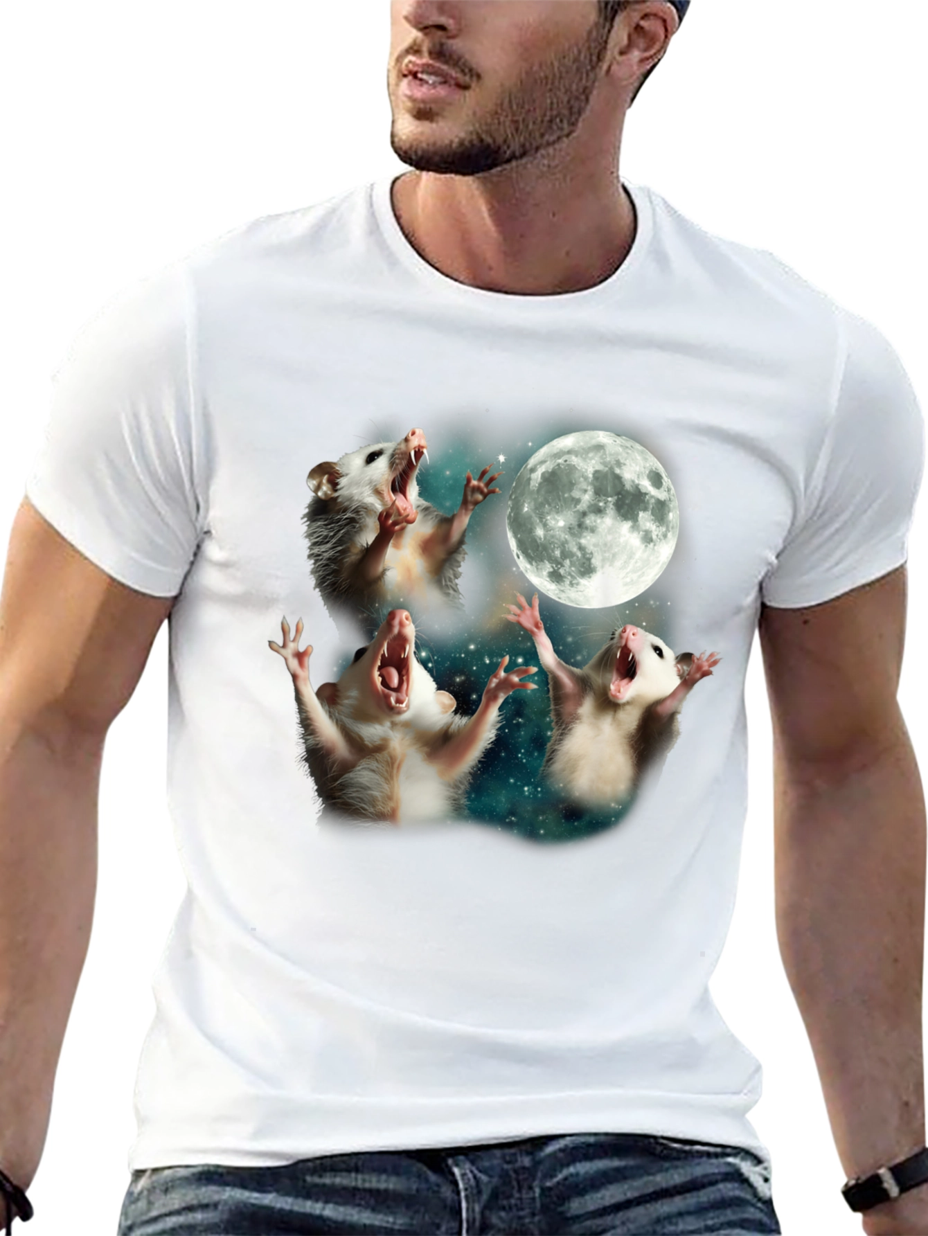 Opossum Moon Howl T-Shirt
