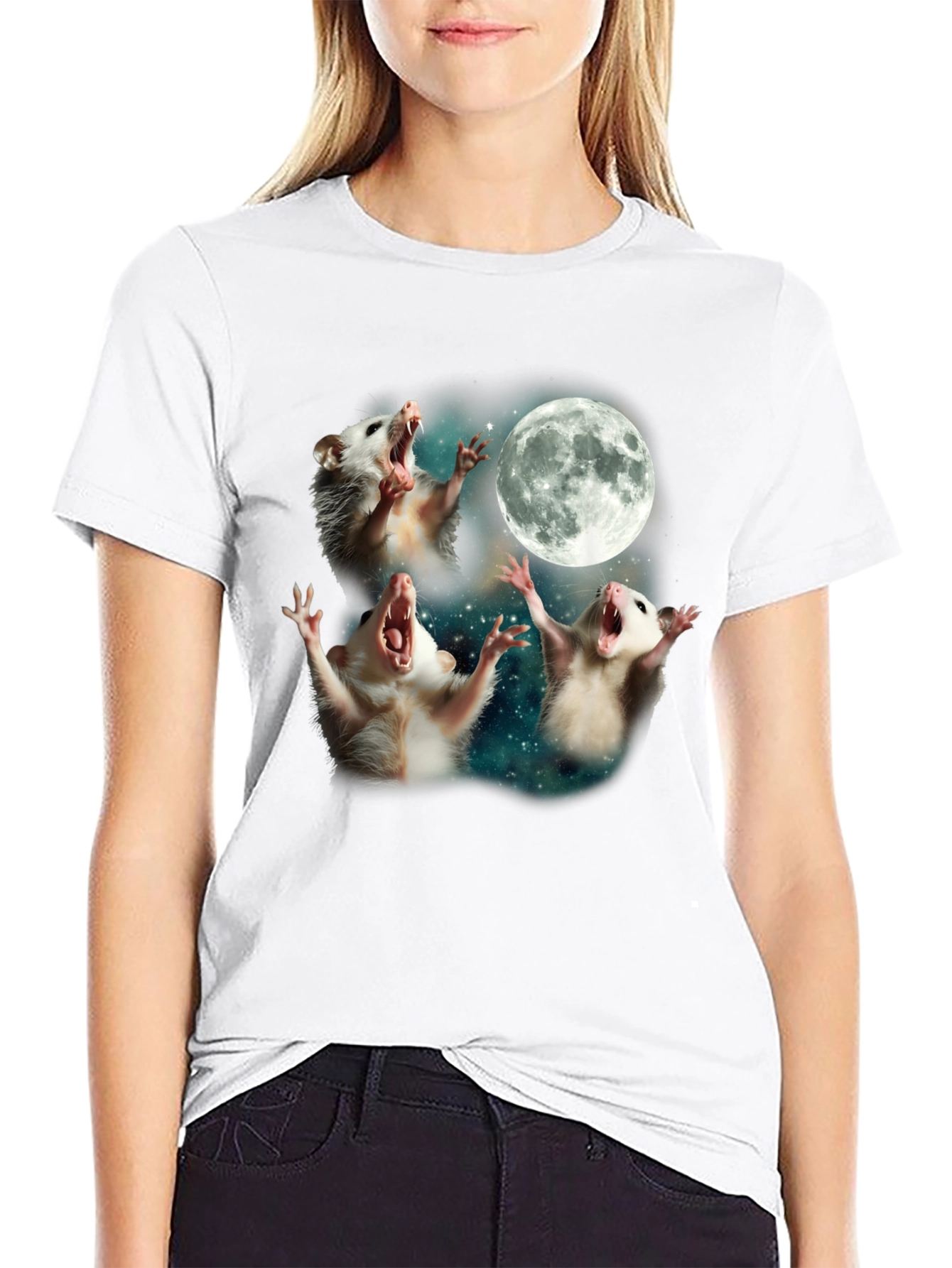 Opossum Moon Howl T-Shirt