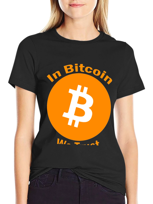 Bitcoin T-Shirt - In Bitcoin We Trust Black Crypto Tee