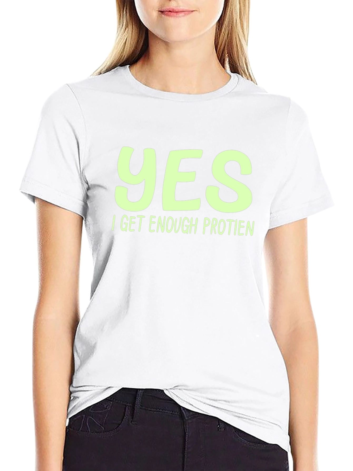 Vegan Protein T-Shirt - Yes I Get Enough Protein