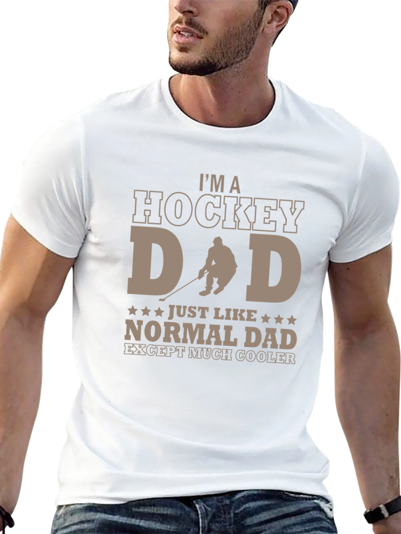 Hockey Dad T-Shirt - Cool Fathers Day Gift