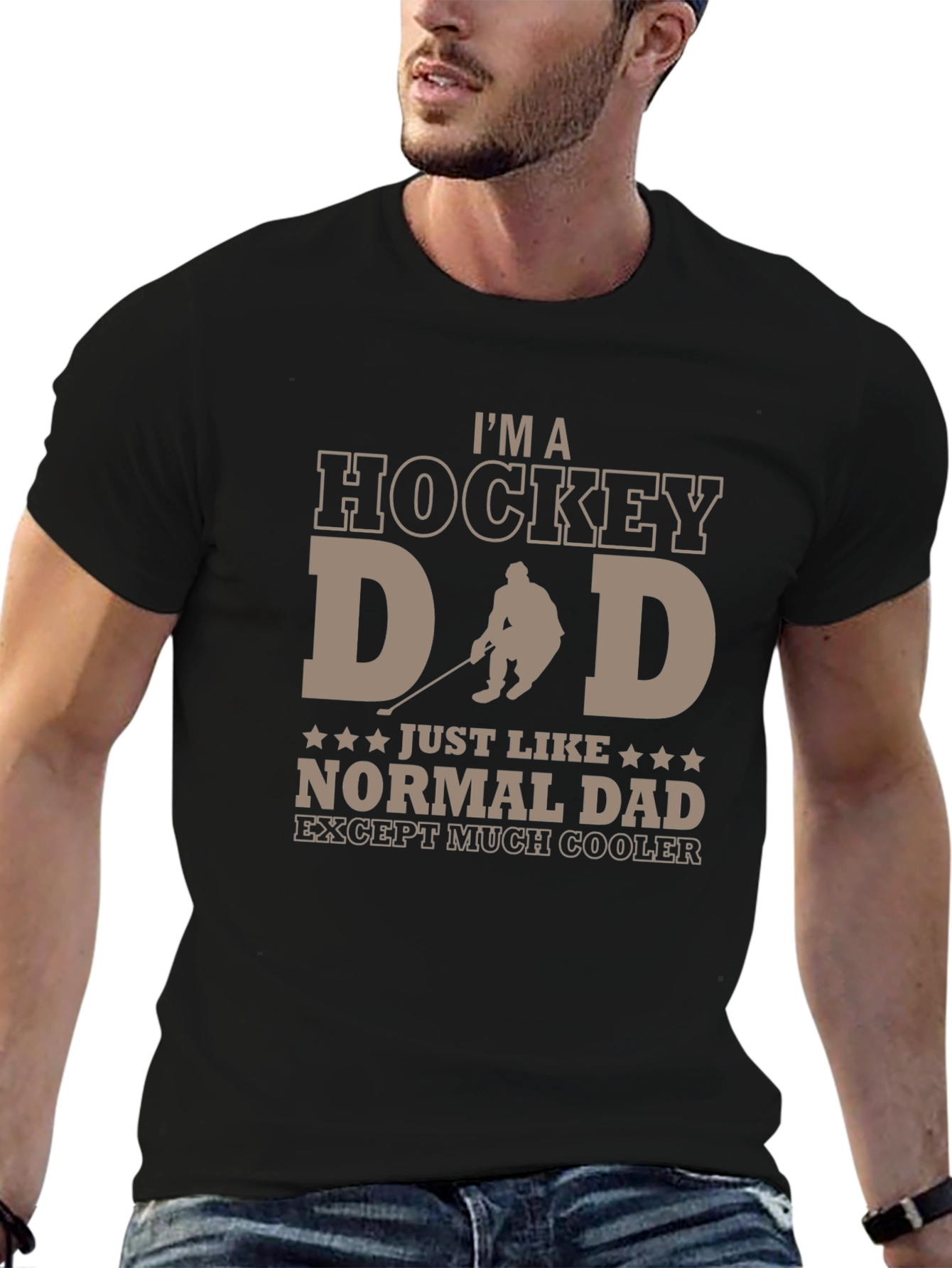 Hockey Dad T-Shirt - Cool Fathers Day Gift