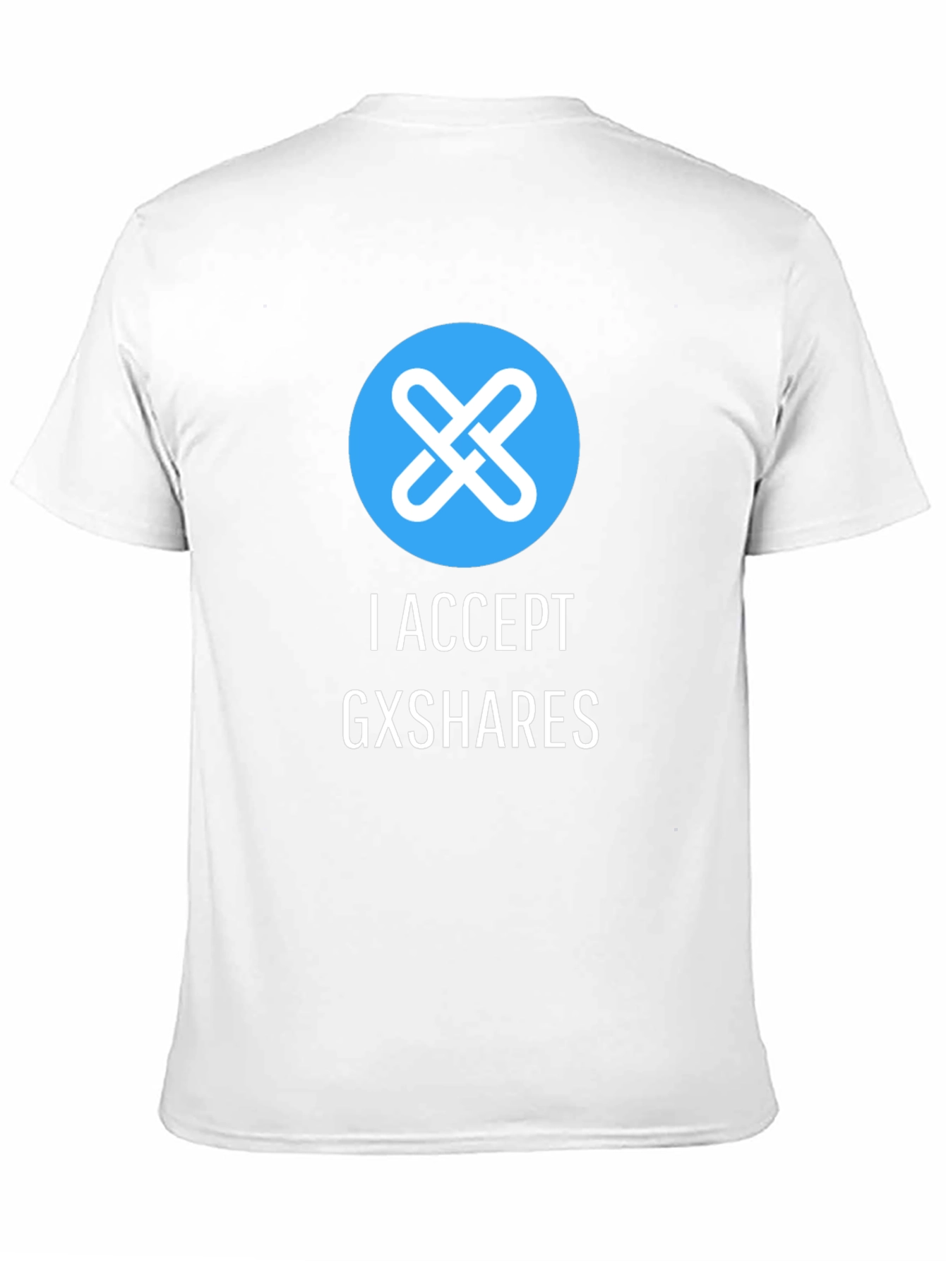 I Accept GXSHARES Graphic Tee - Black Cotton Blend