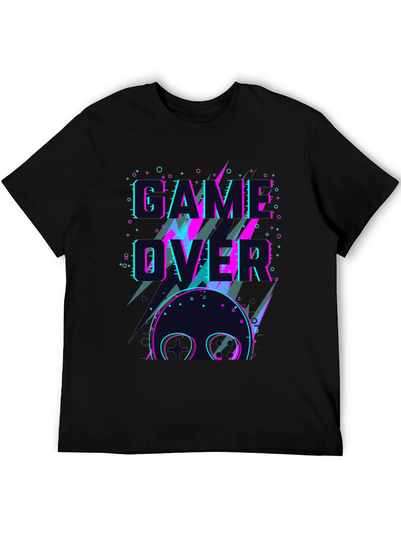 Game Over Neon T-Shirt - Gamer Style Tee