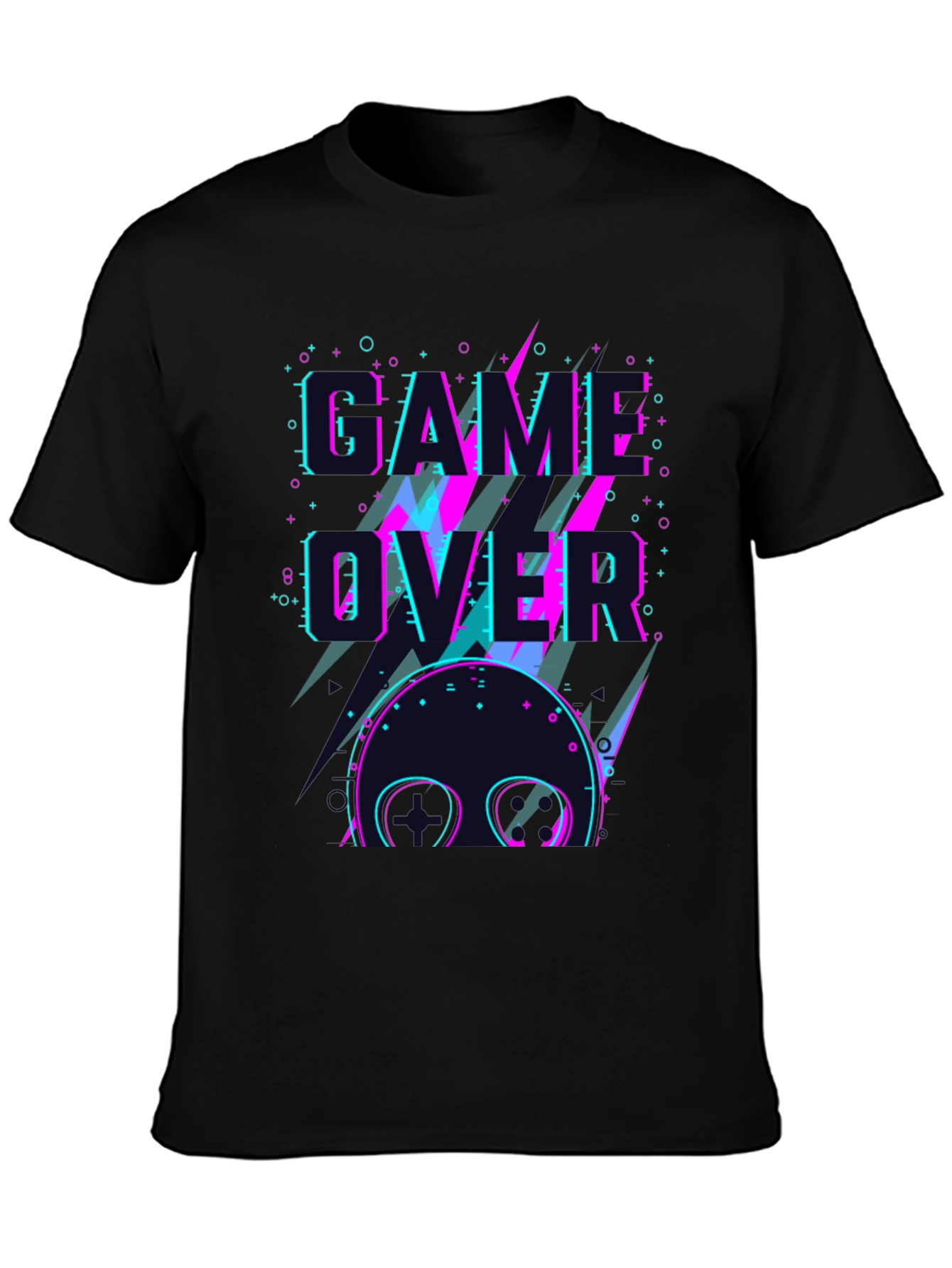 Game Over Neon T-Shirt - Gamer Style Tee