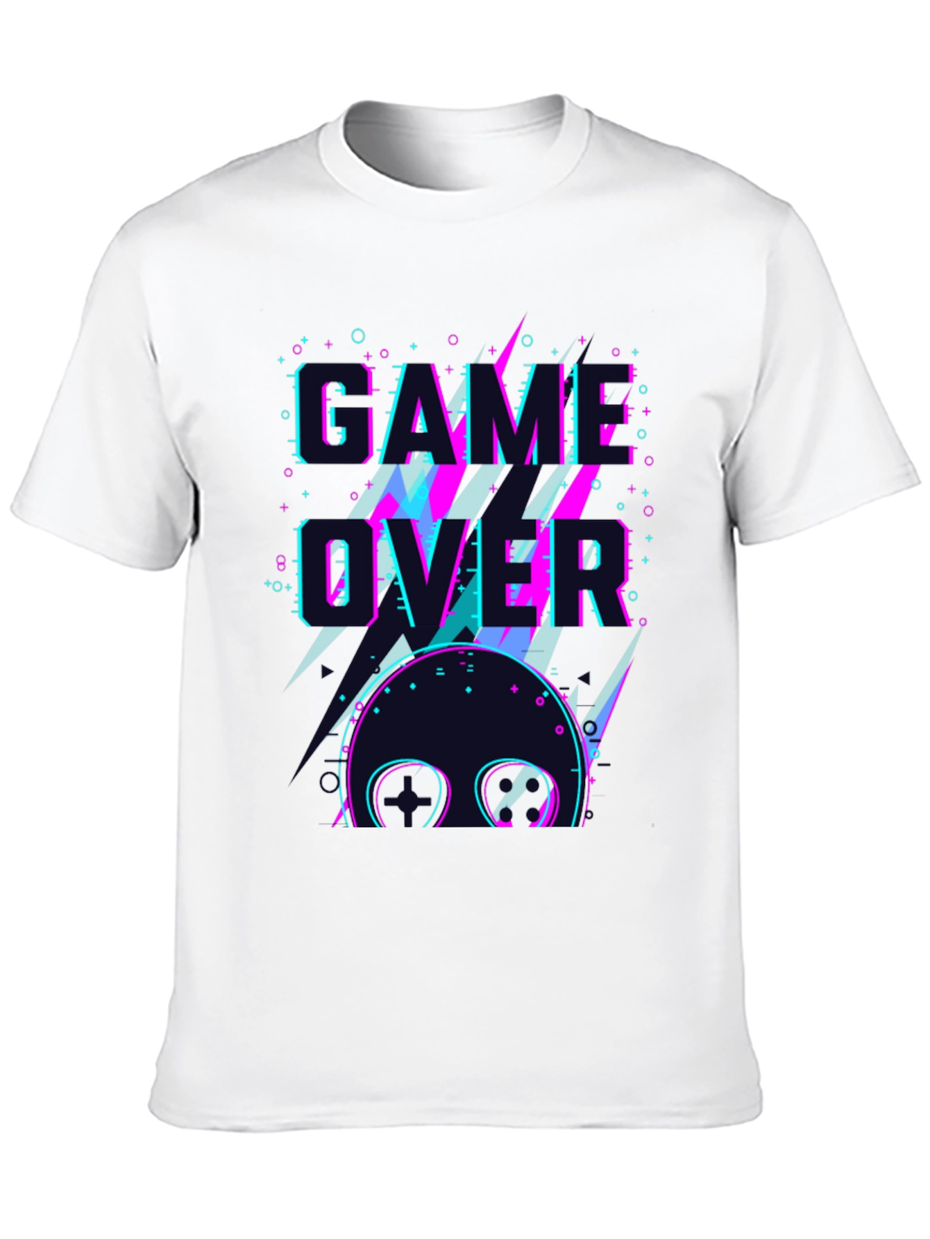 Game Over Neon T-Shirt - Gamer Style Tee