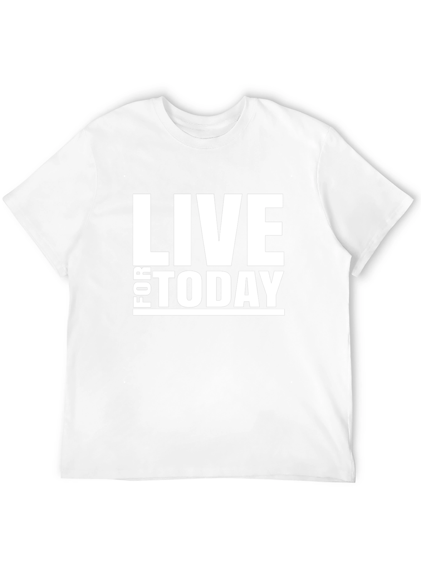 Live For Today Black Graphic T-Shirt