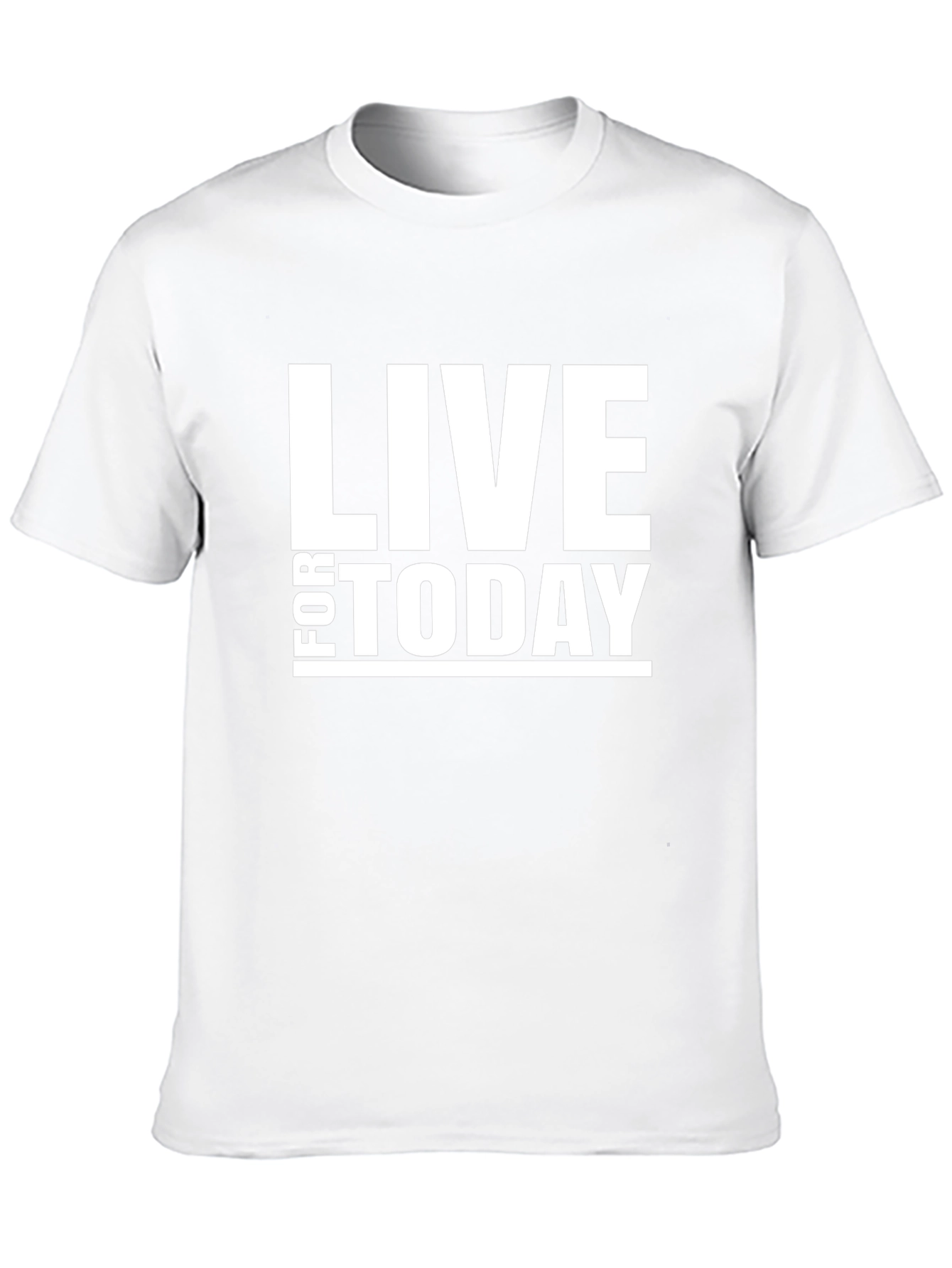 Live For Today Black Graphic T-Shirt