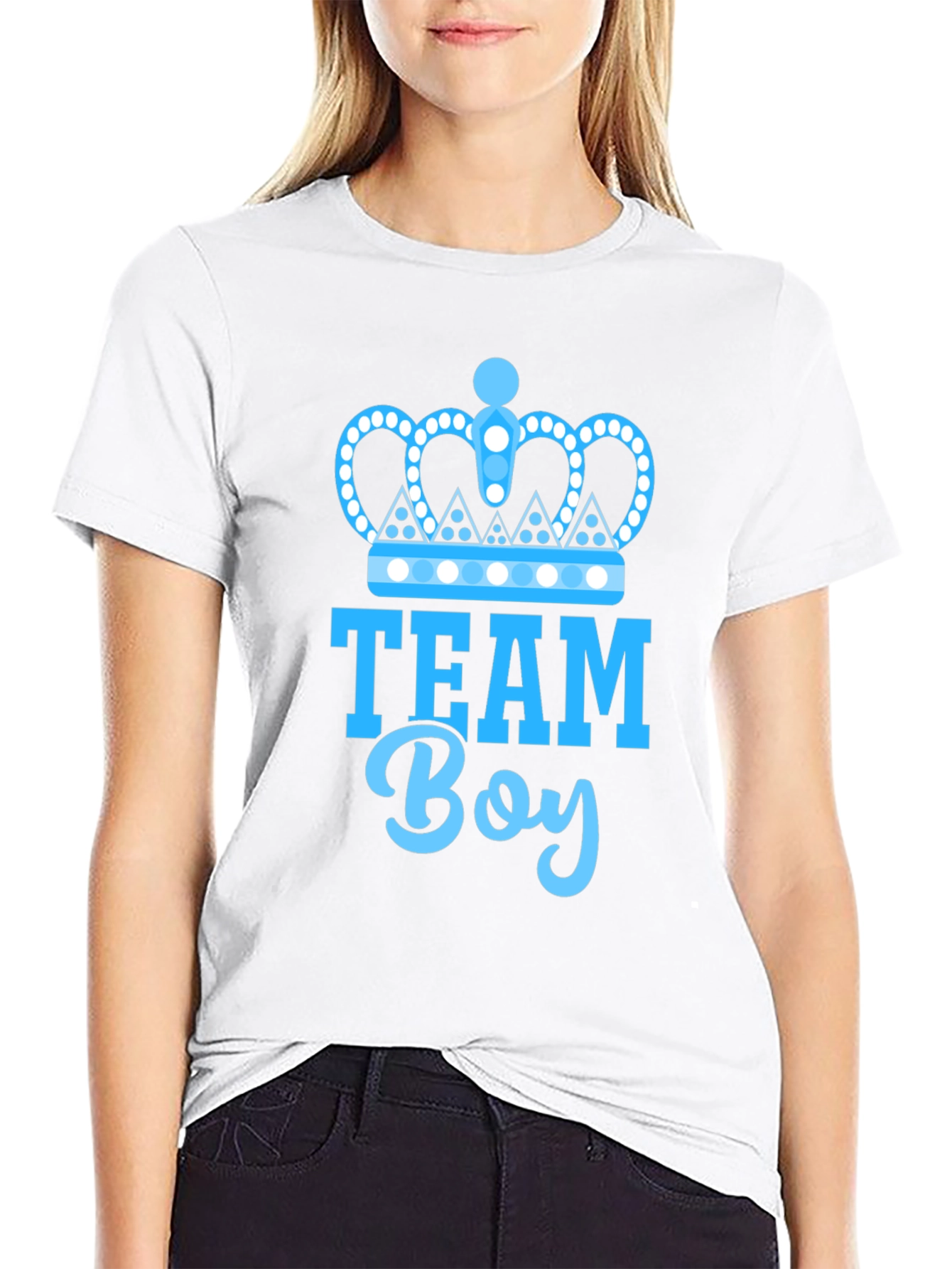 Team Boy Baby Shower Tee - Crown Prince Design