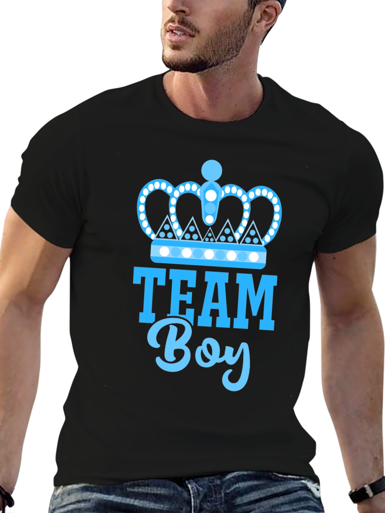 Team Boy Baby Shower Tee - Crown Prince Design