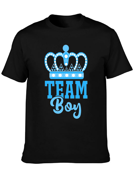 Team Boy Baby Shower Tee - Crown Prince Design