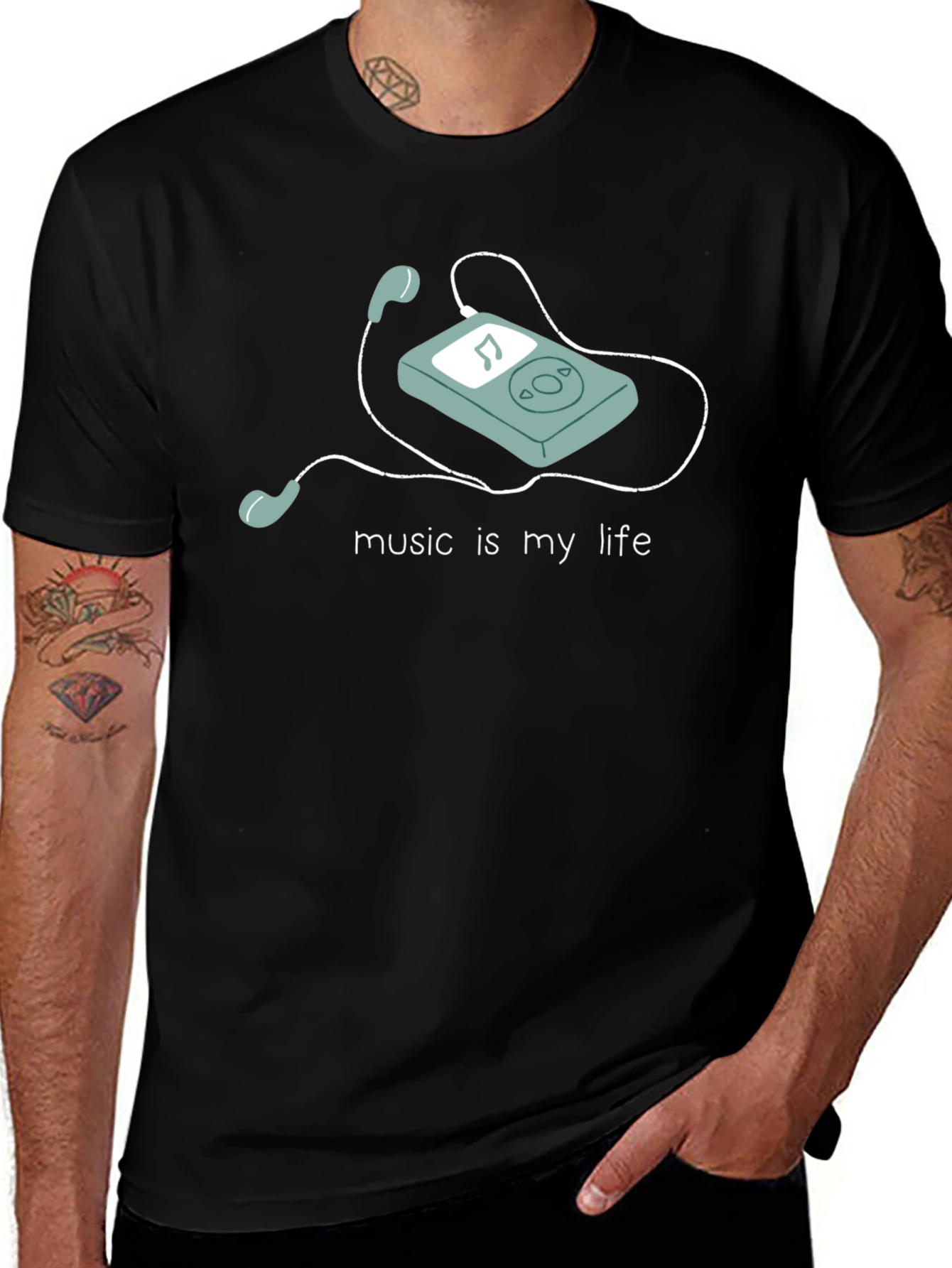 Music Is My Life Graphic T-Shirt