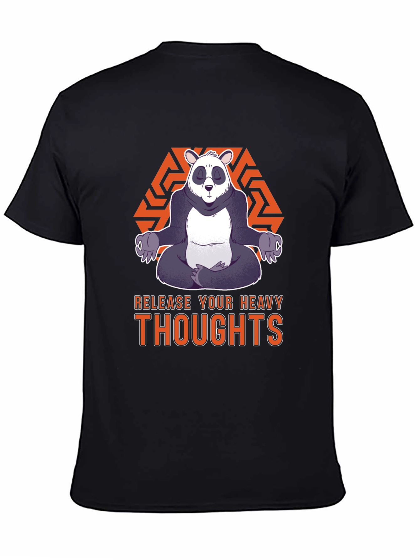 Zen Panda Graphic Tee - Release Your Heavy Thoughts