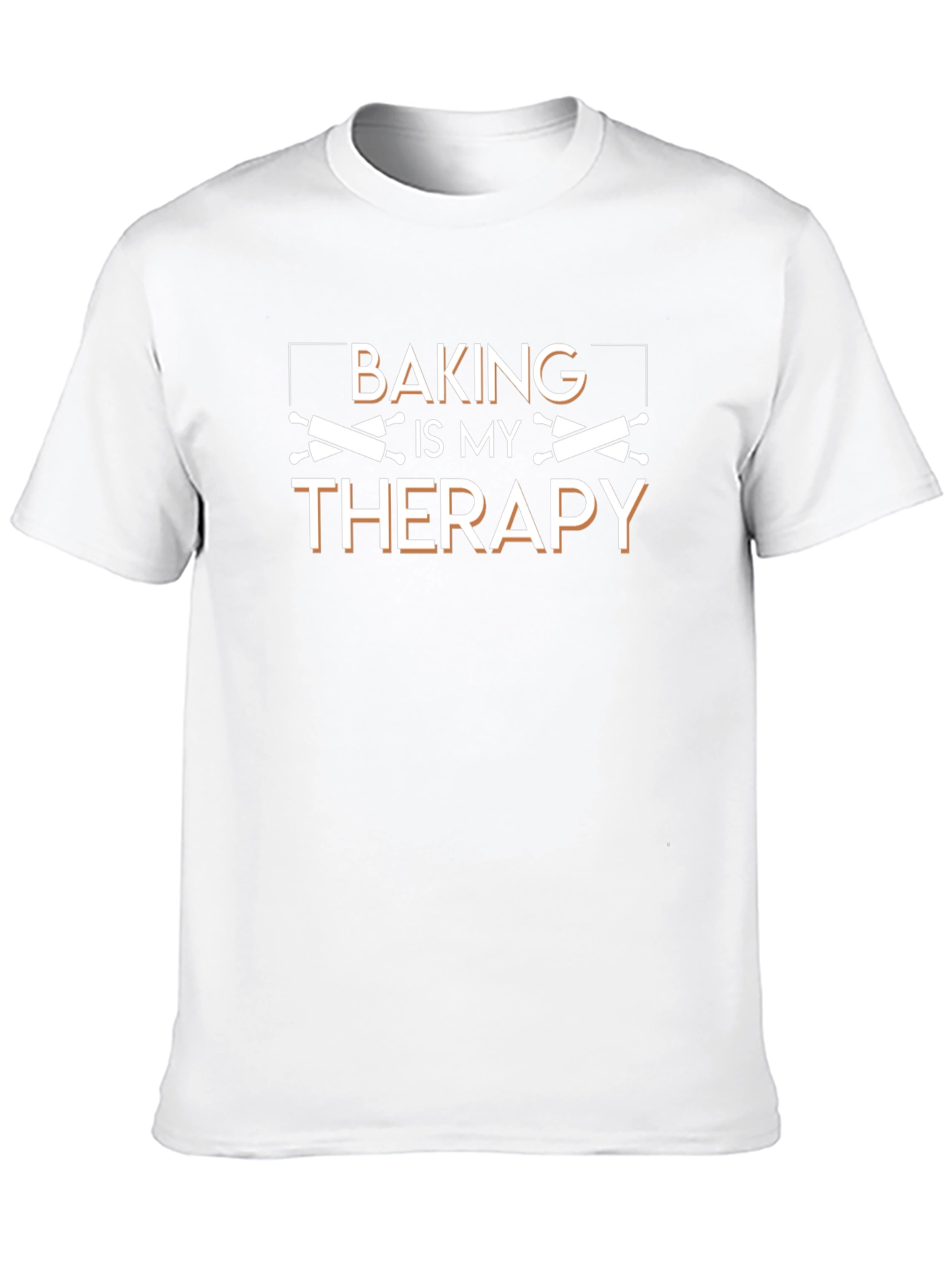 Baking Is My Therapy T-Shirt - Unisex Black Tee
