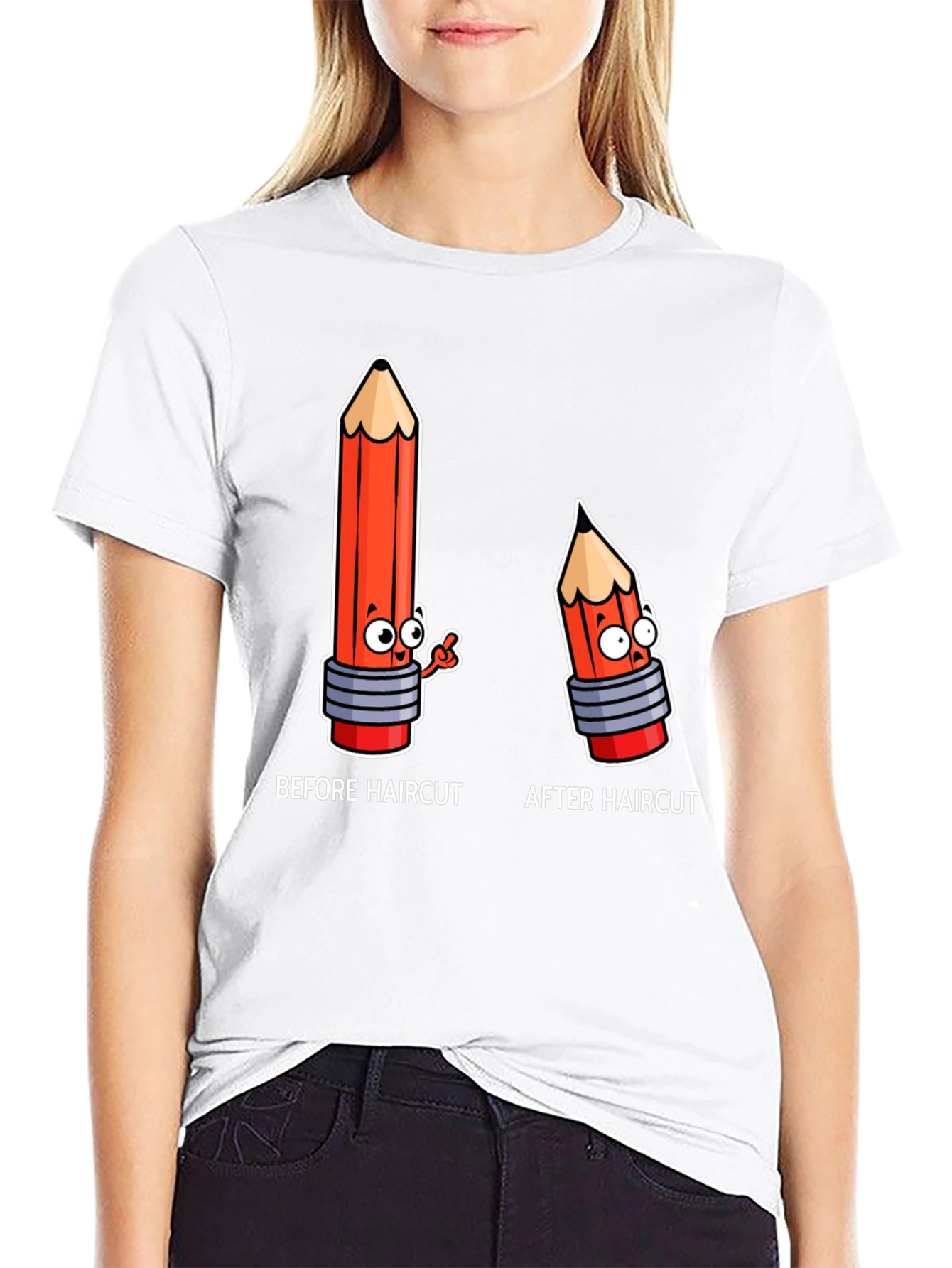 Funny Haircut Cartoon T-Shirt
