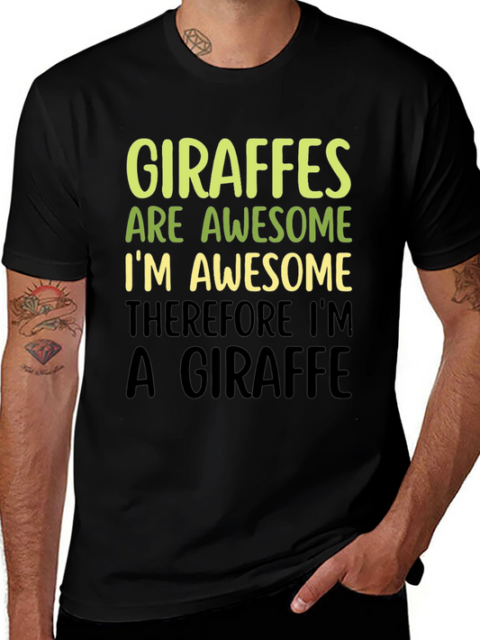 Giraffe Awesome Funny T-Shirt