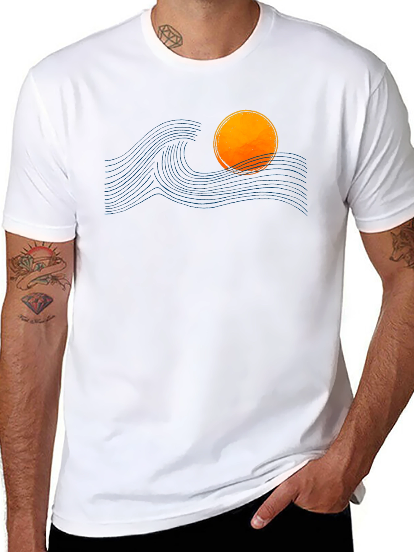 Sunset Wave Graphic Tee