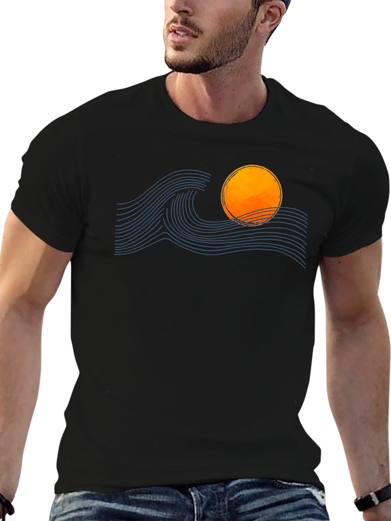 Sunset Wave Graphic Tee