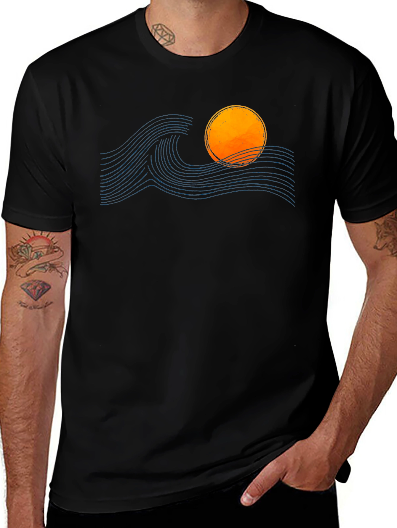 Sunset Wave Graphic Tee