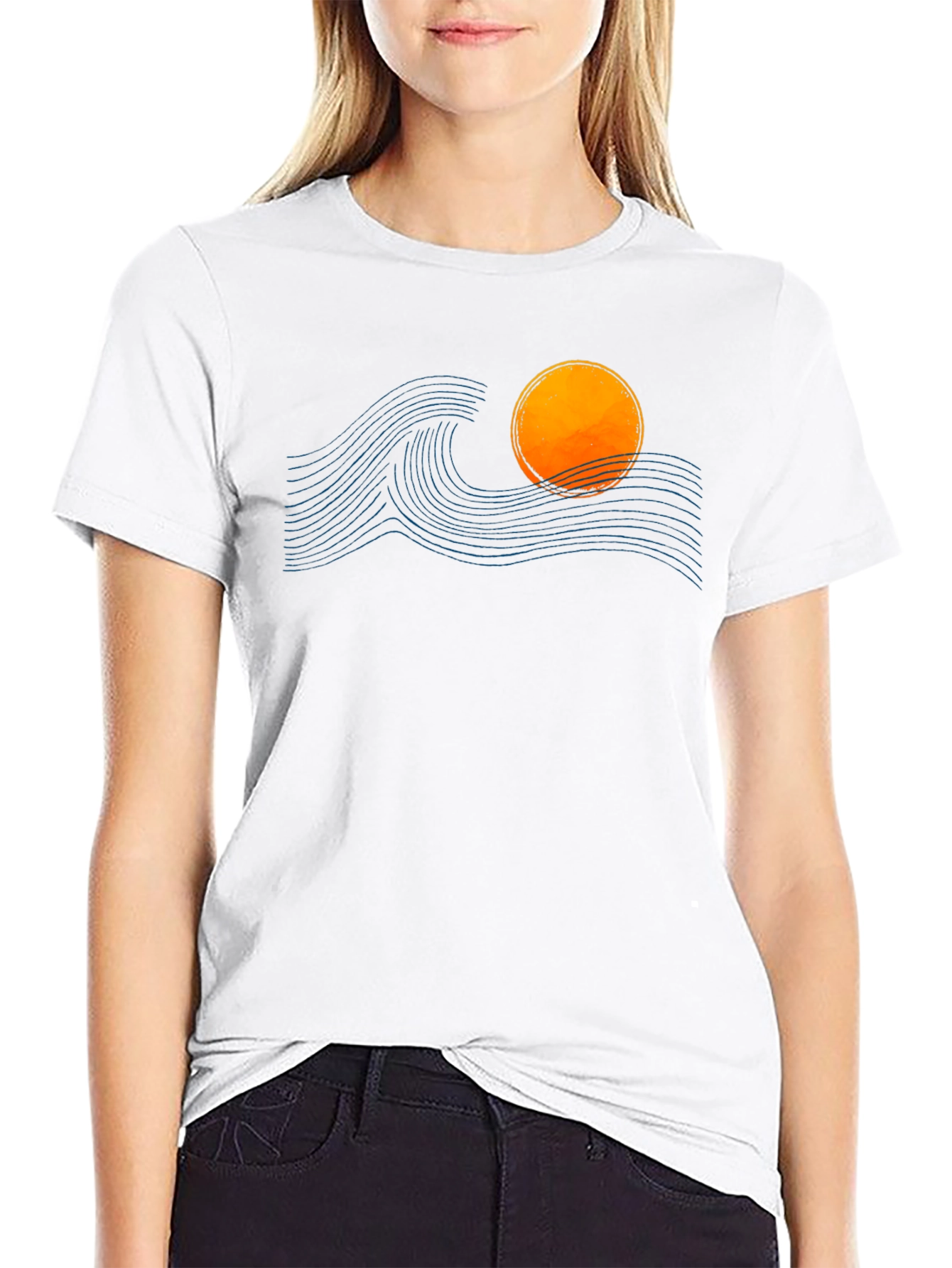 Sunset Wave Graphic Tee