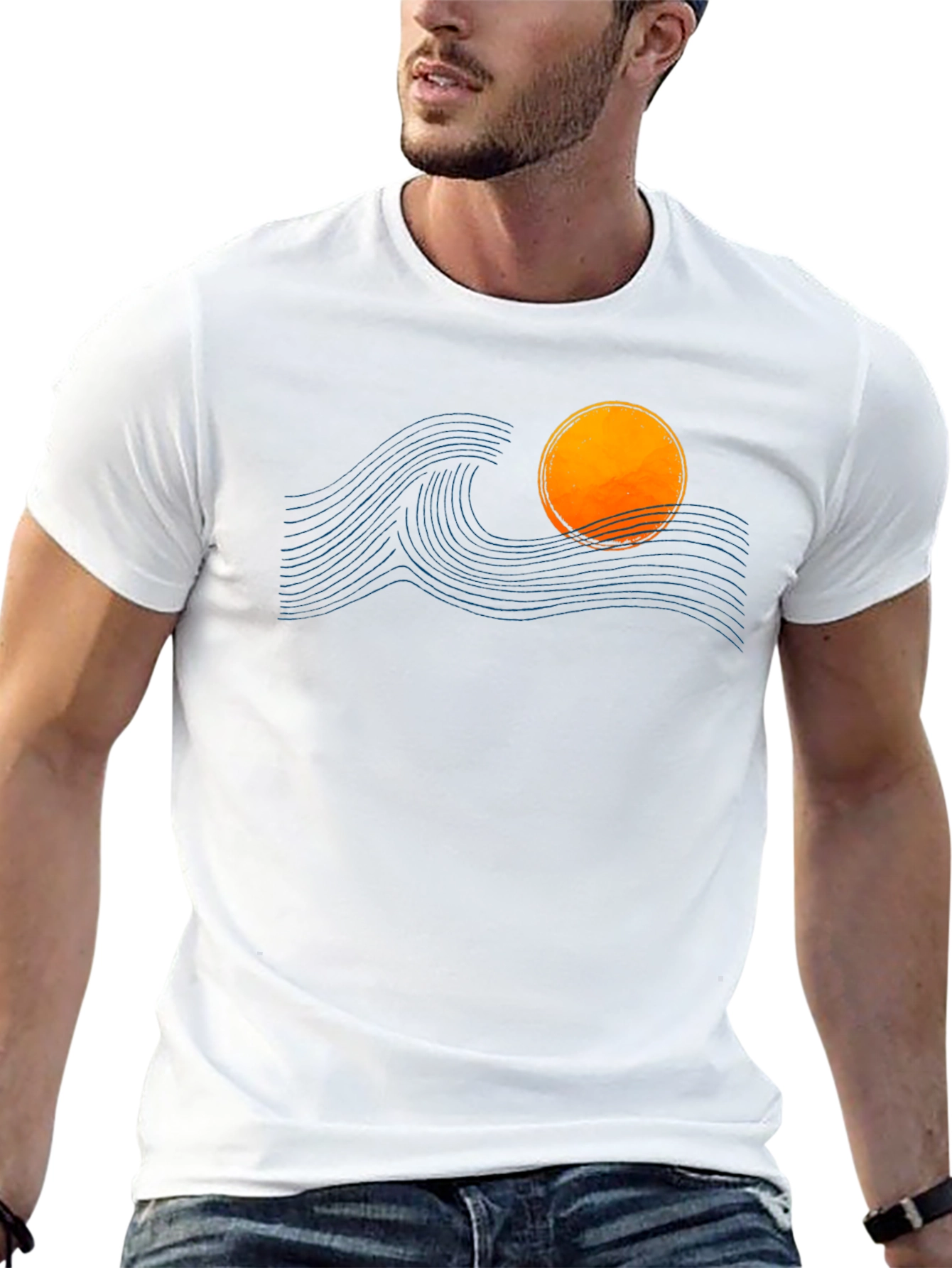 Sunset Wave Graphic Tee