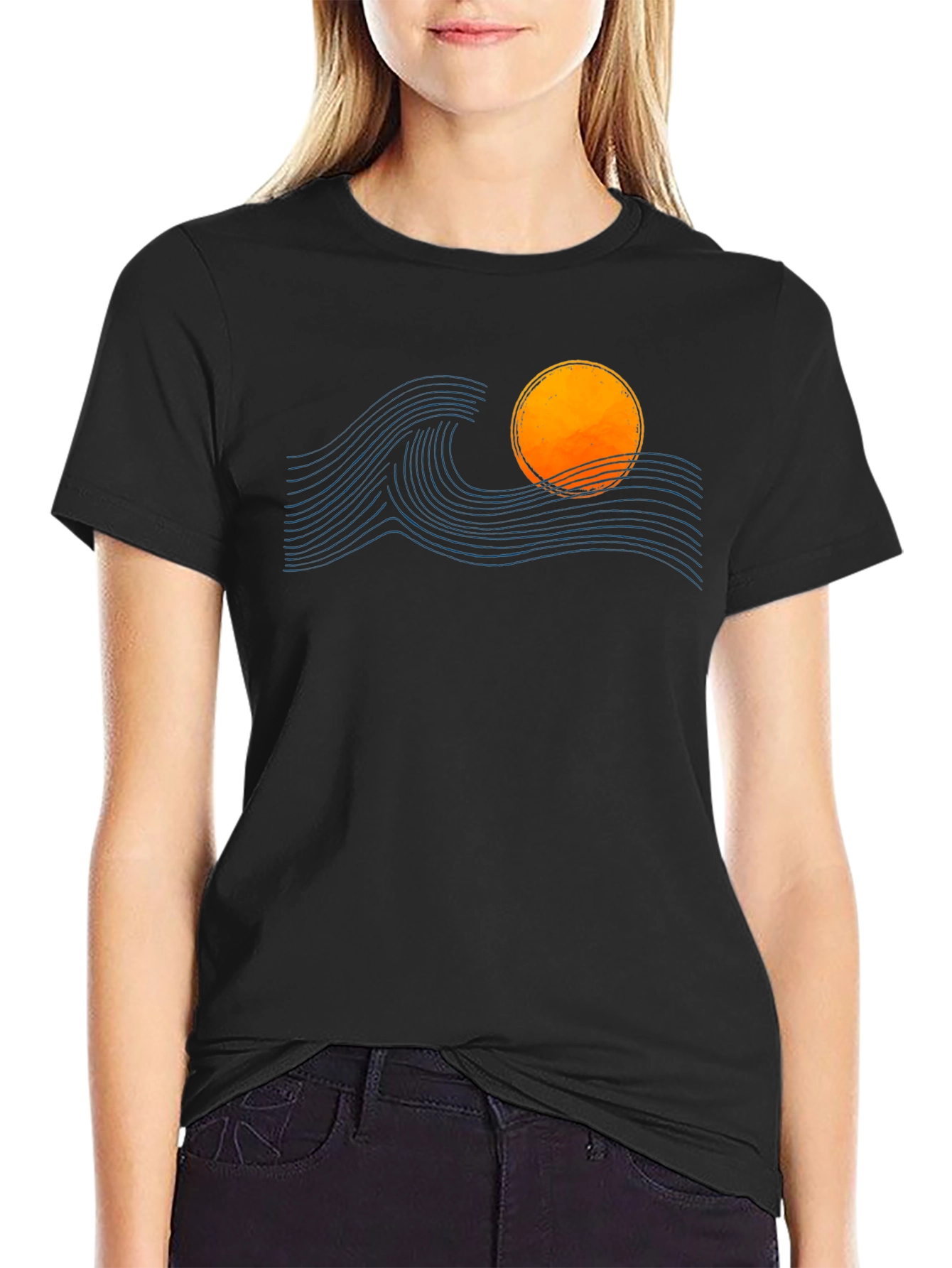 Sunset Wave Graphic Tee