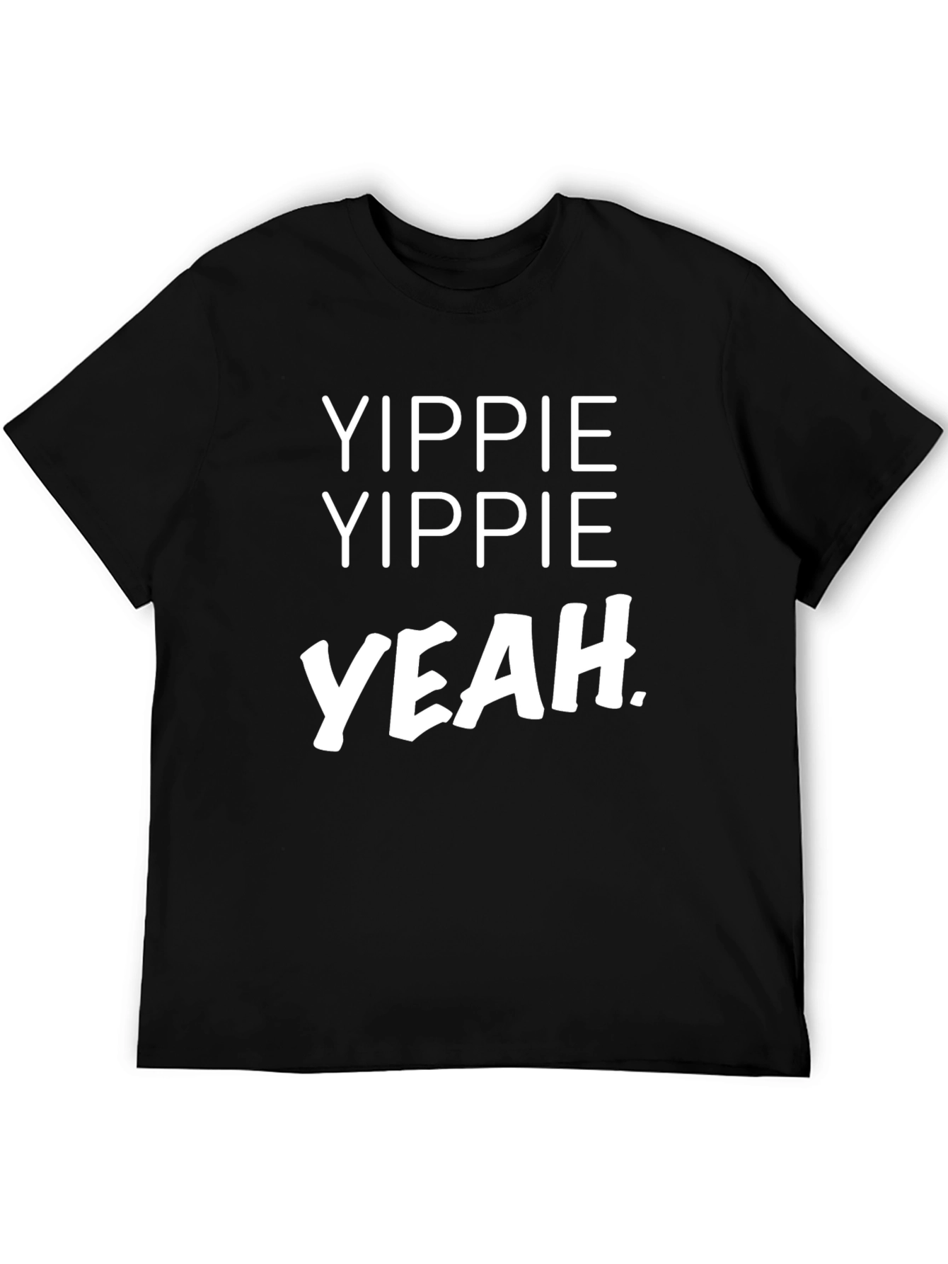 Yippie Yeah Graphic Tee - Black T-Shirt