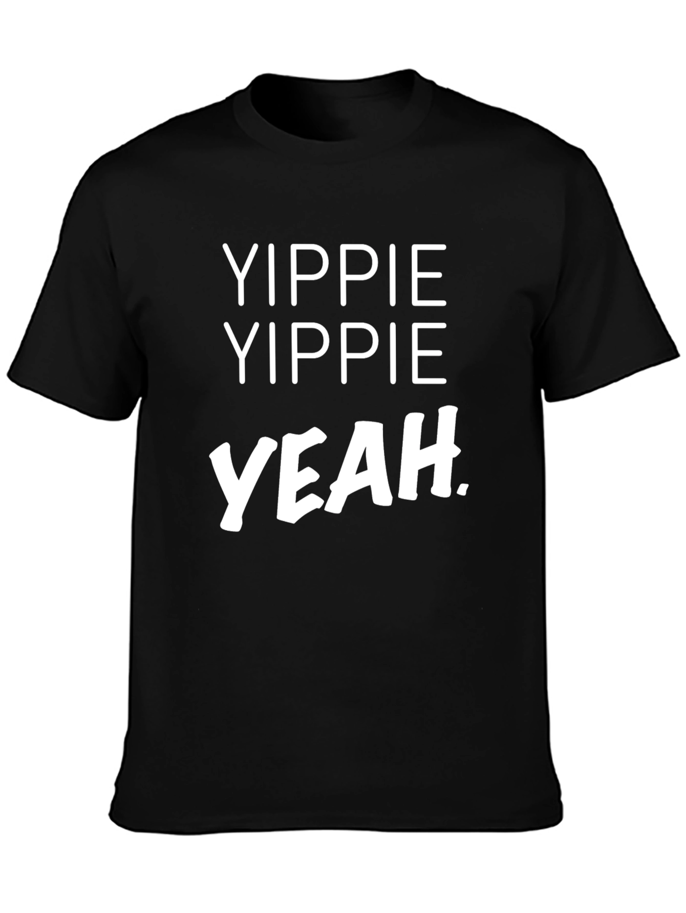 Yippie Yeah Graphic Tee - Black T-Shirt