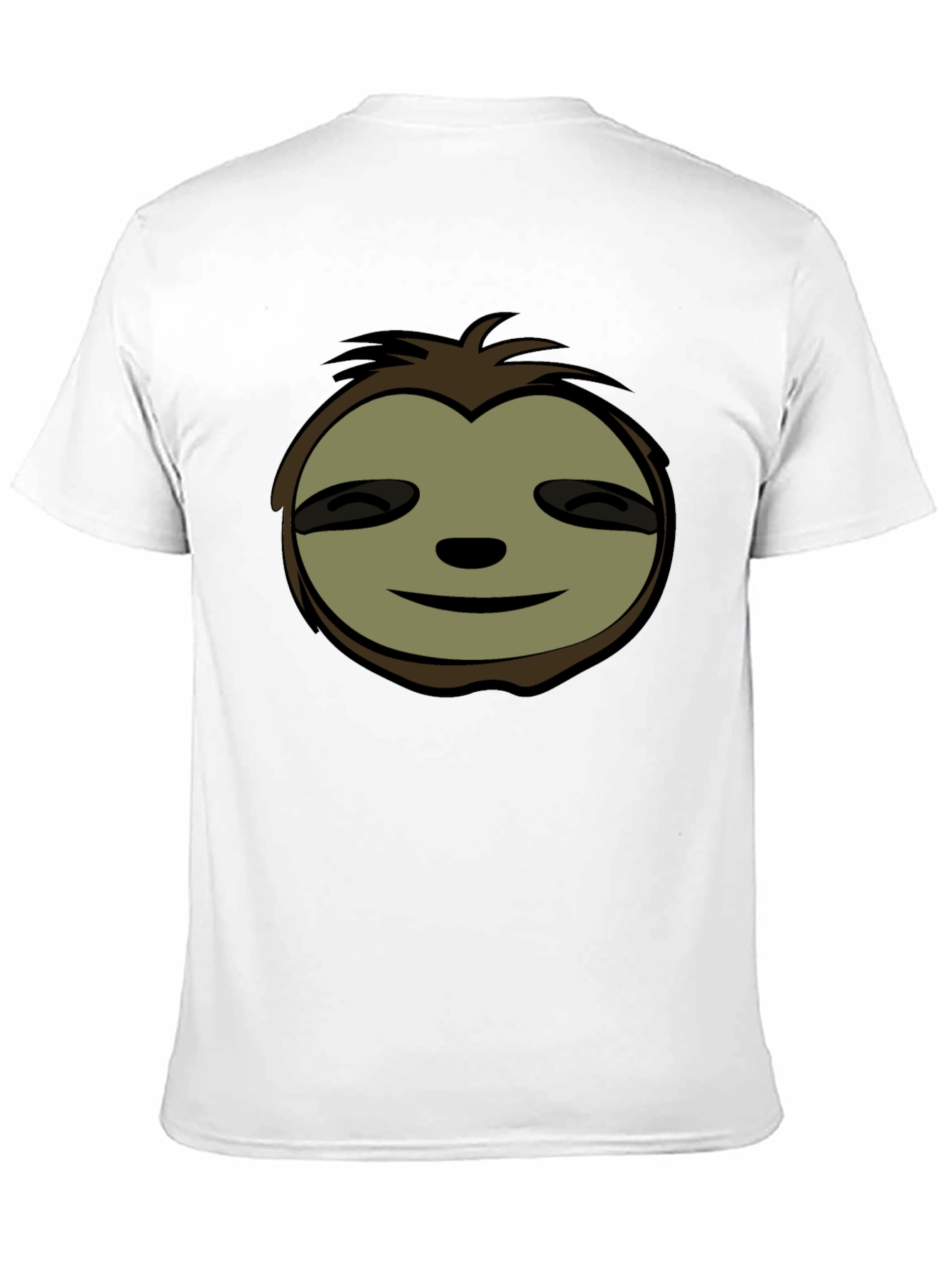 Cool Sloth Face Graphic T-Shirt