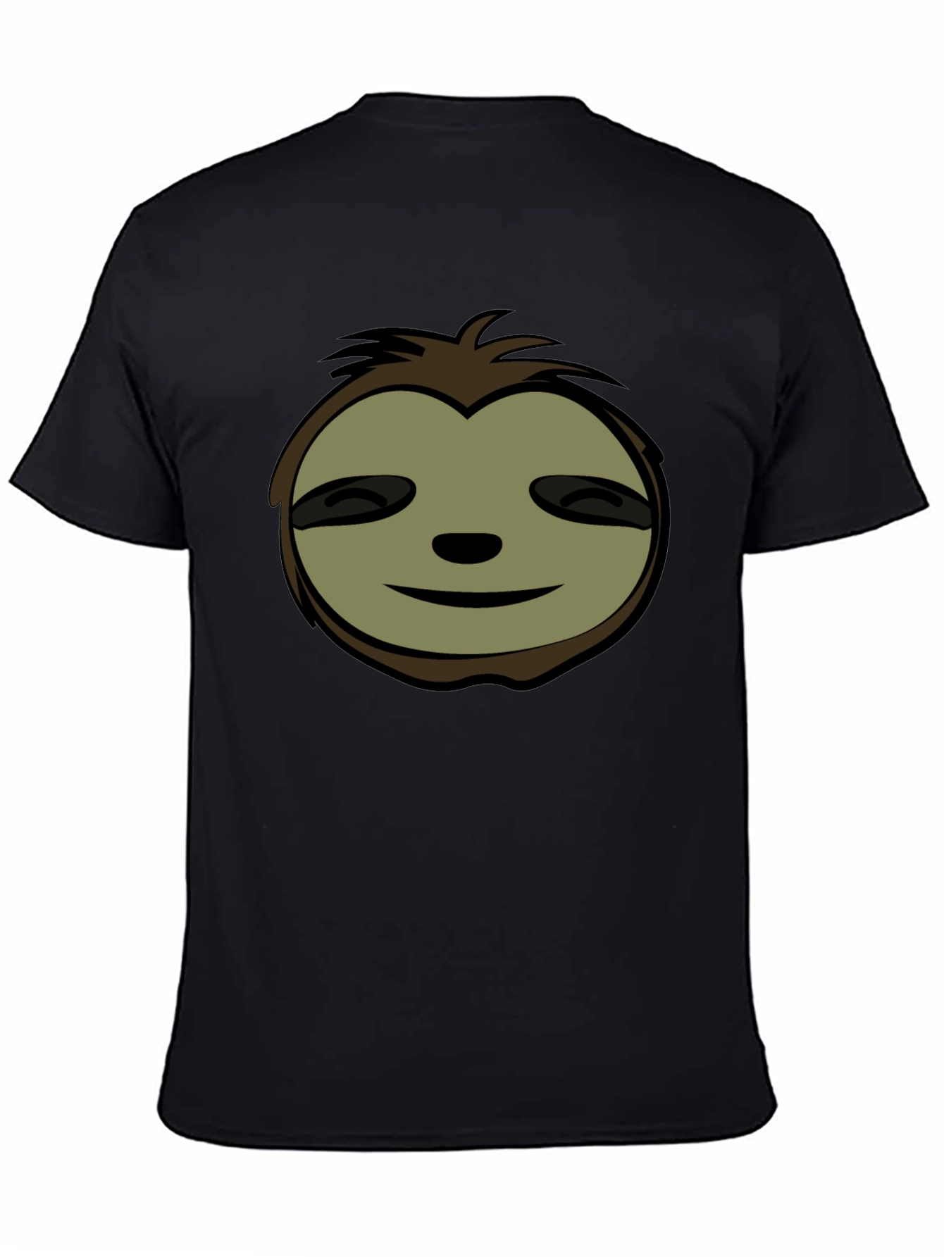 Cool Sloth Face Graphic T-Shirt