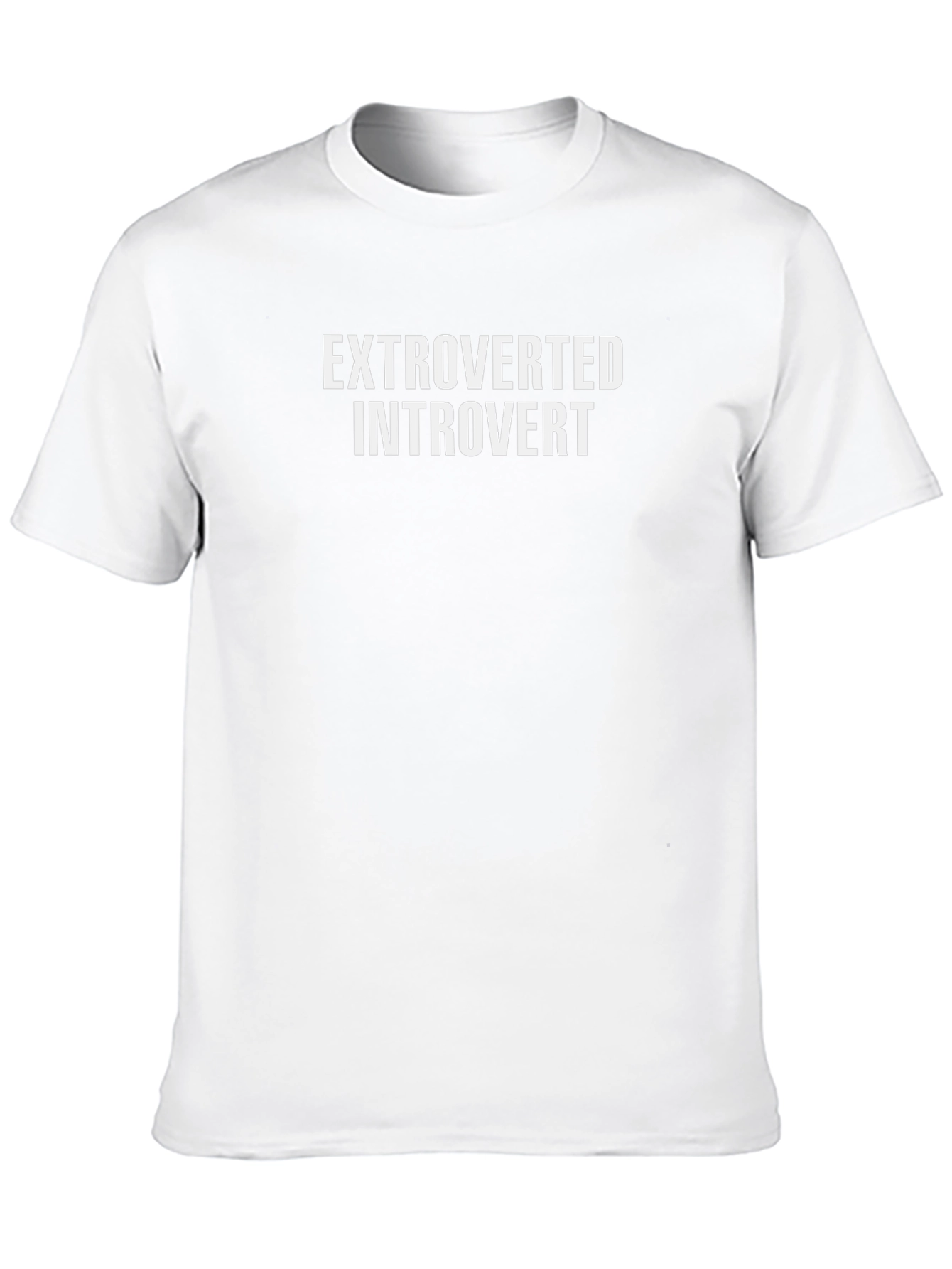 Extroverted Introvert Graphic Tee - Black