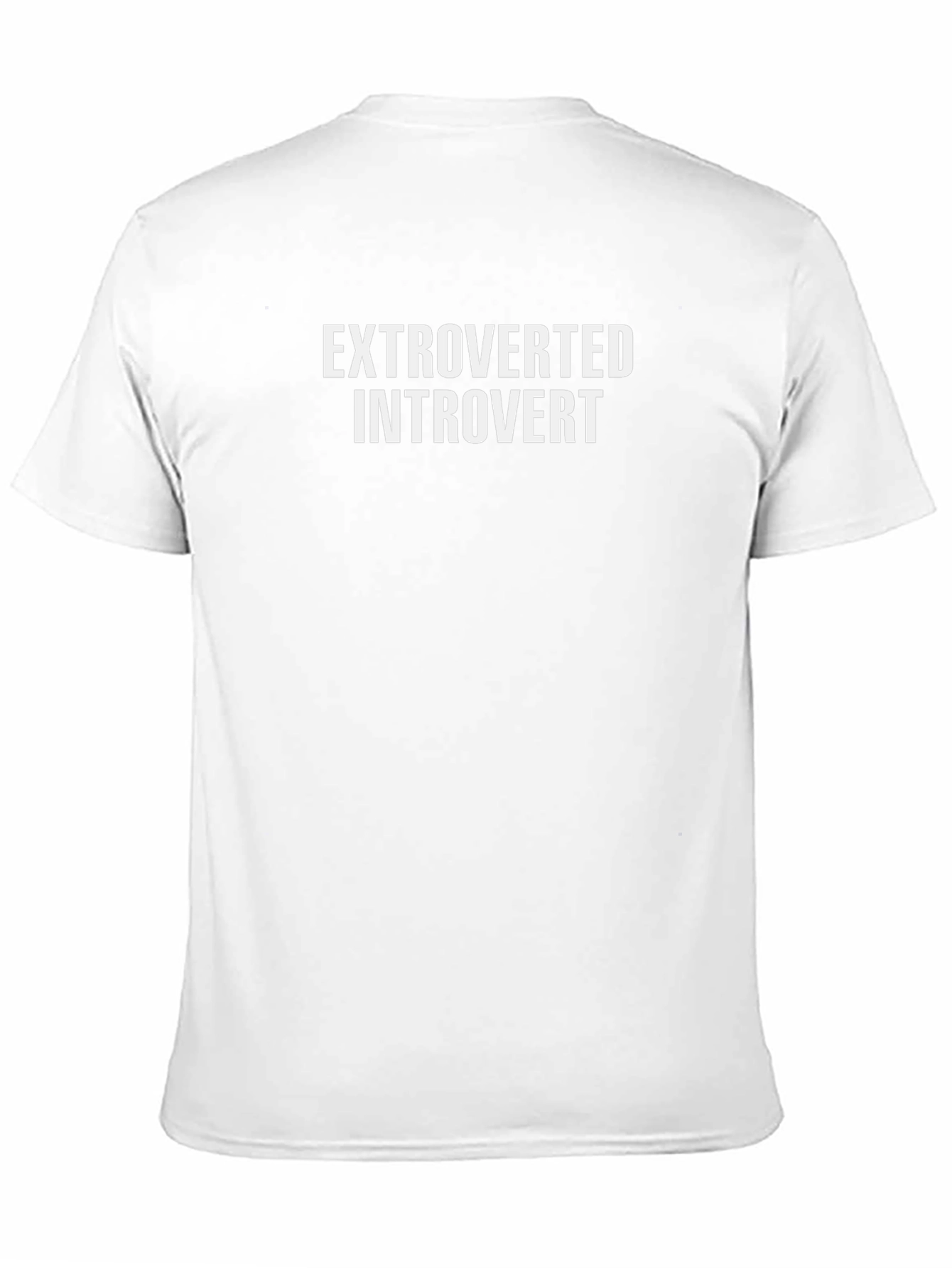 Extroverted Introvert Graphic Tee - Black