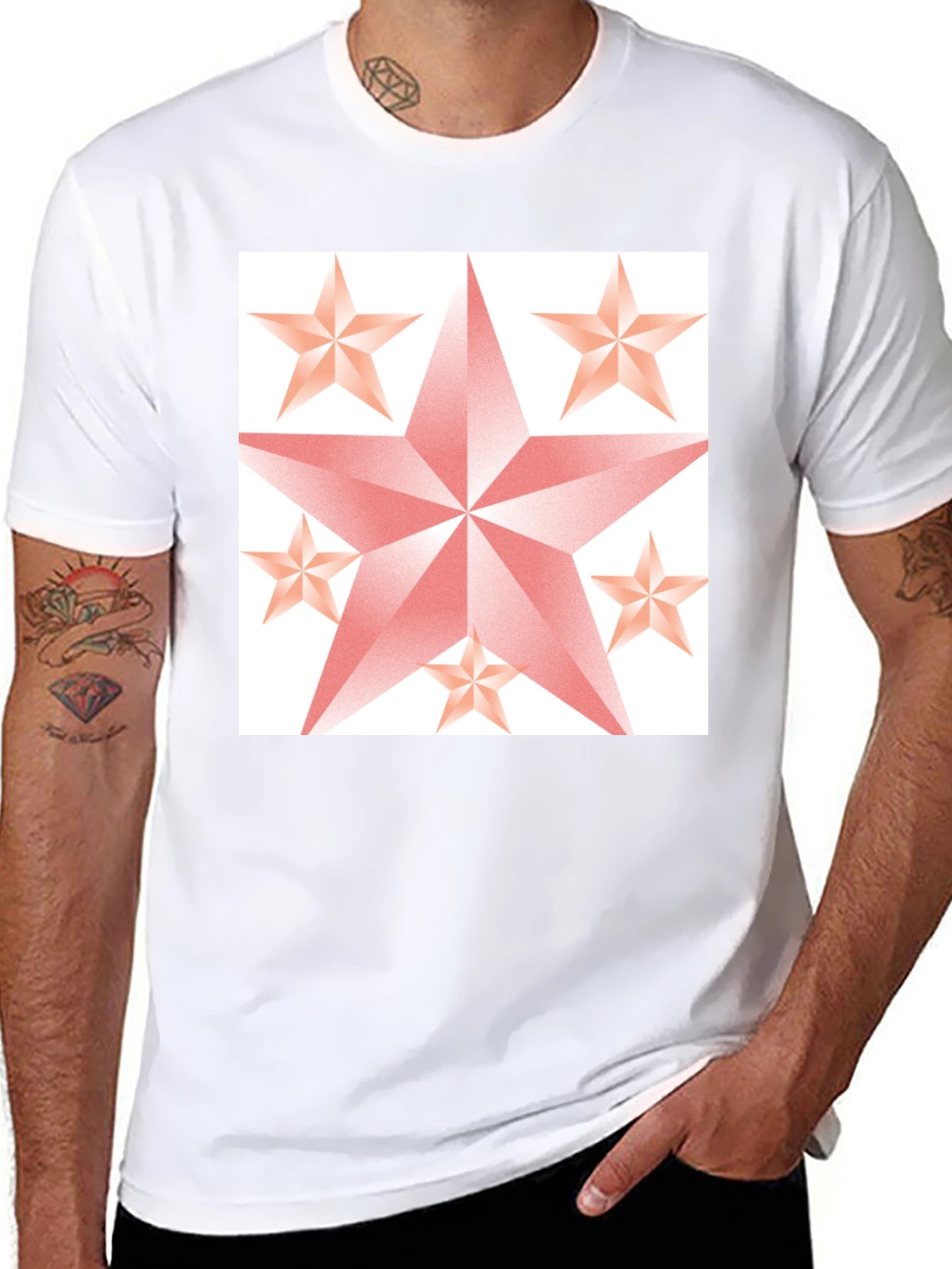Star Graphic Black Tee