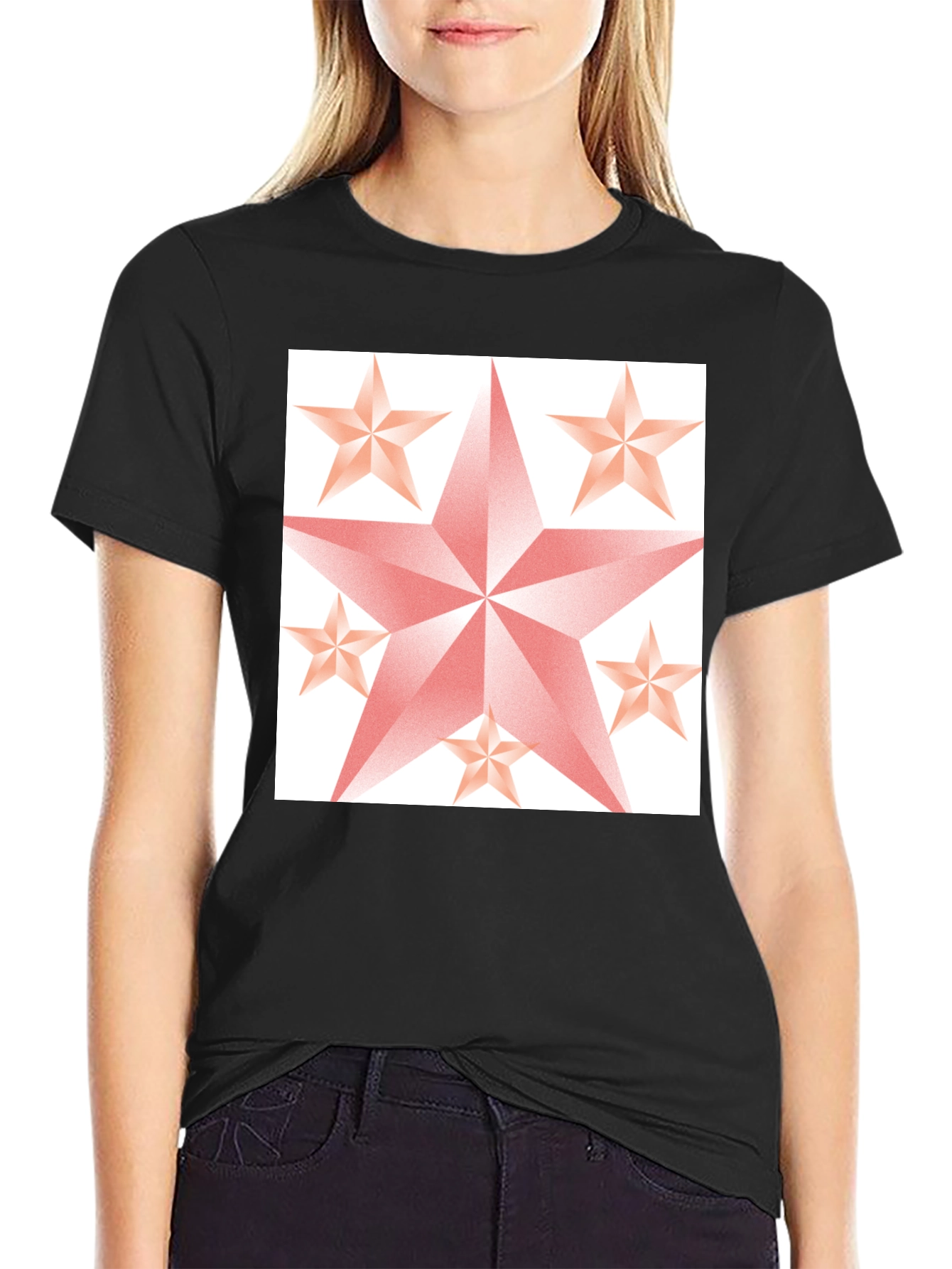 Star Graphic Black Tee