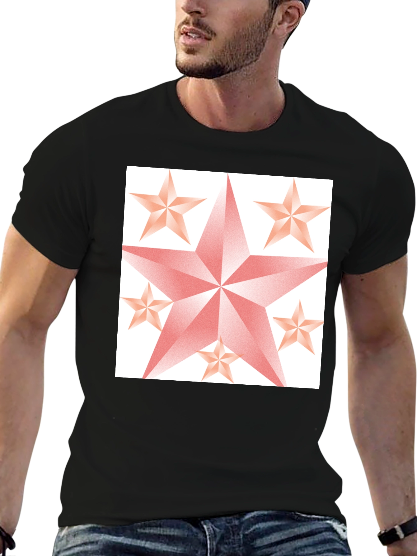 Star Graphic Black Tee