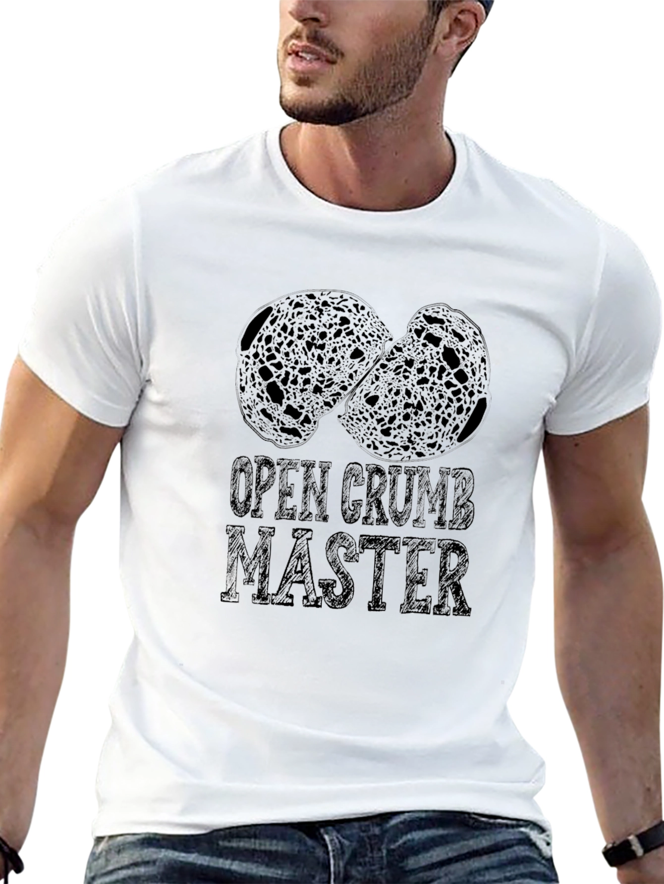 Open Crumb Master T-Shirt - Bread Lover Apparel
