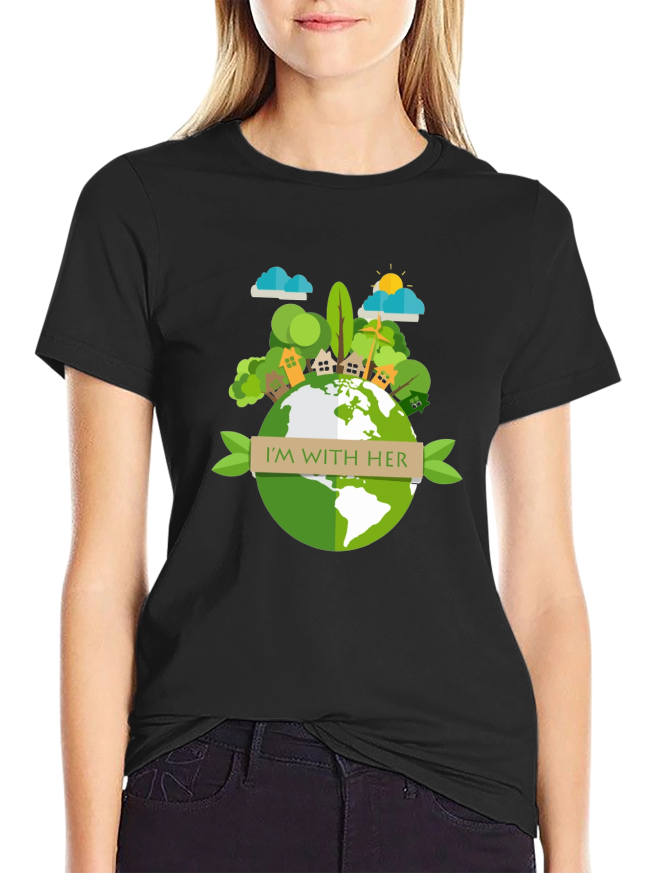 Eco-Friendly Earth Day Graphic T-Shirt