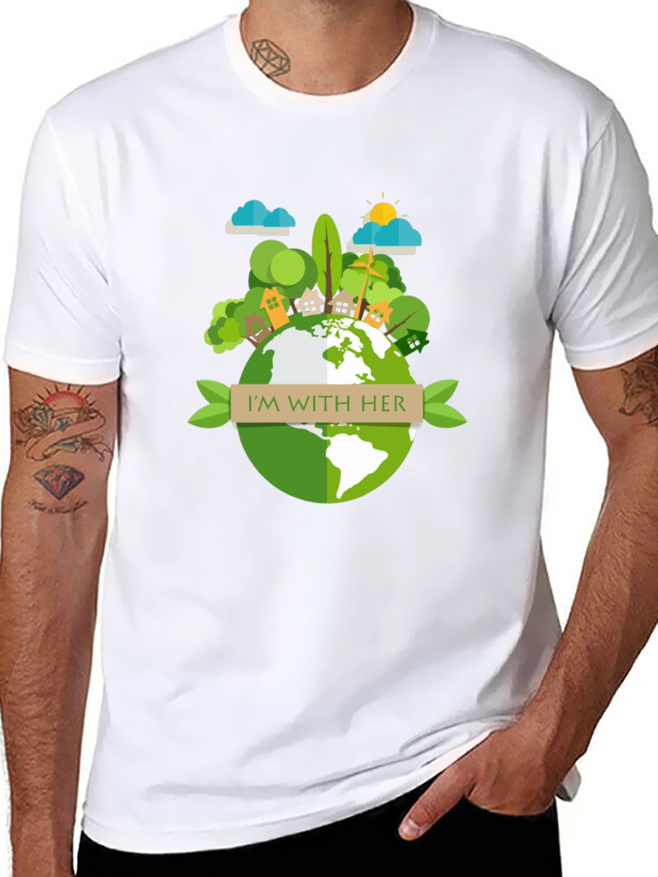 Eco-Friendly Earth Day Graphic T-Shirt