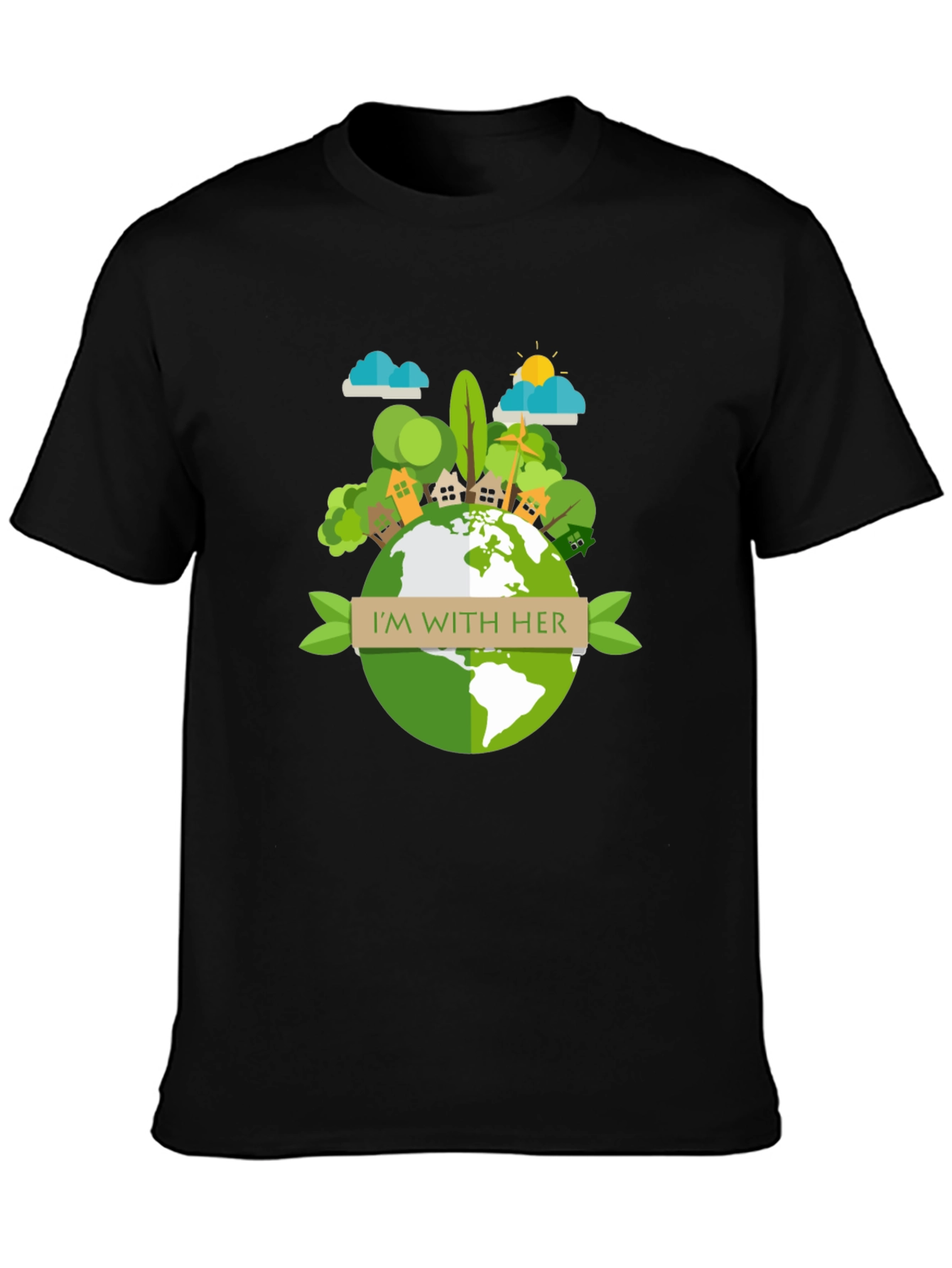 Eco-Friendly Earth Day Graphic T-Shirt