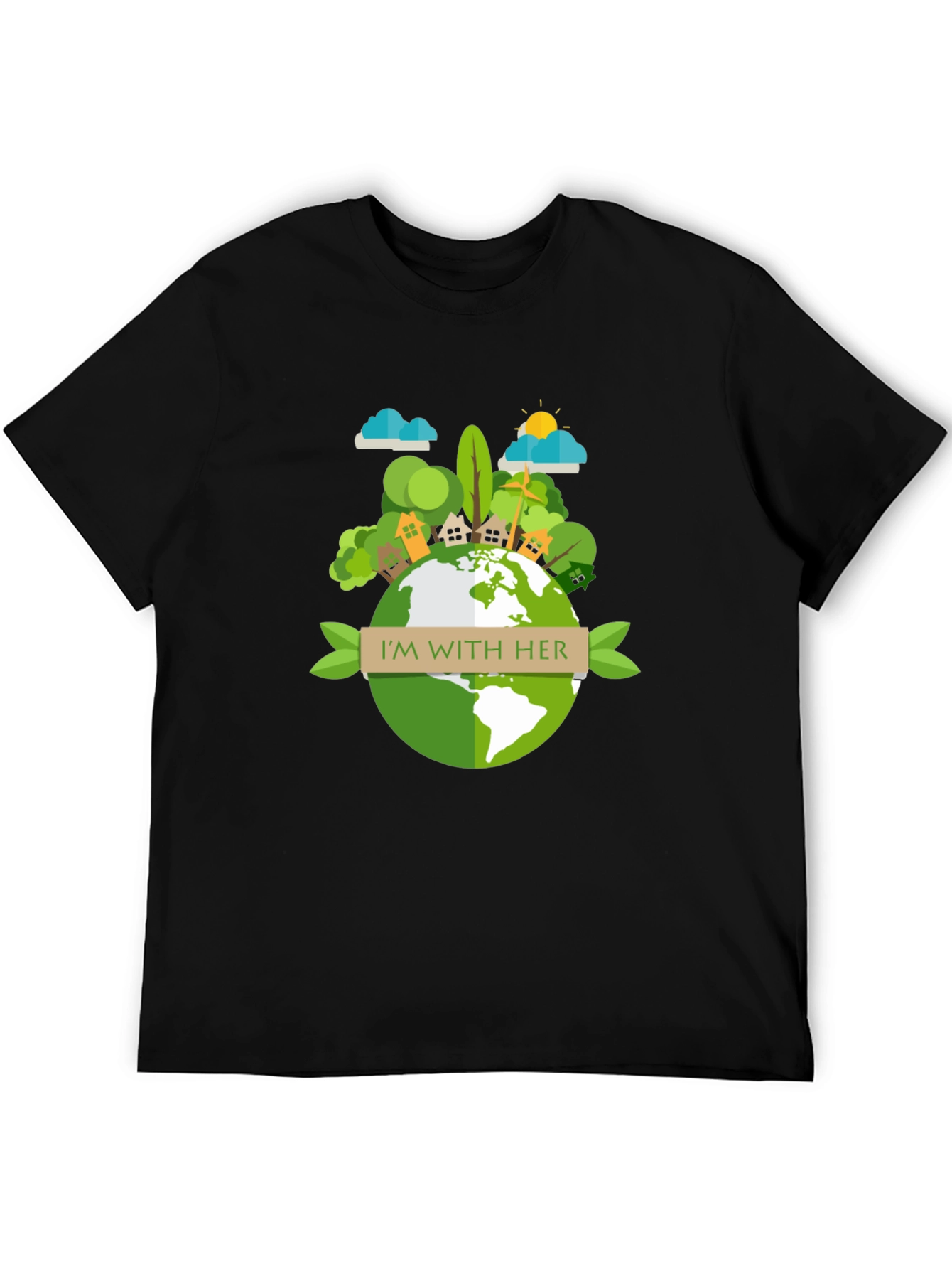 Eco-Friendly Earth Day Graphic T-Shirt