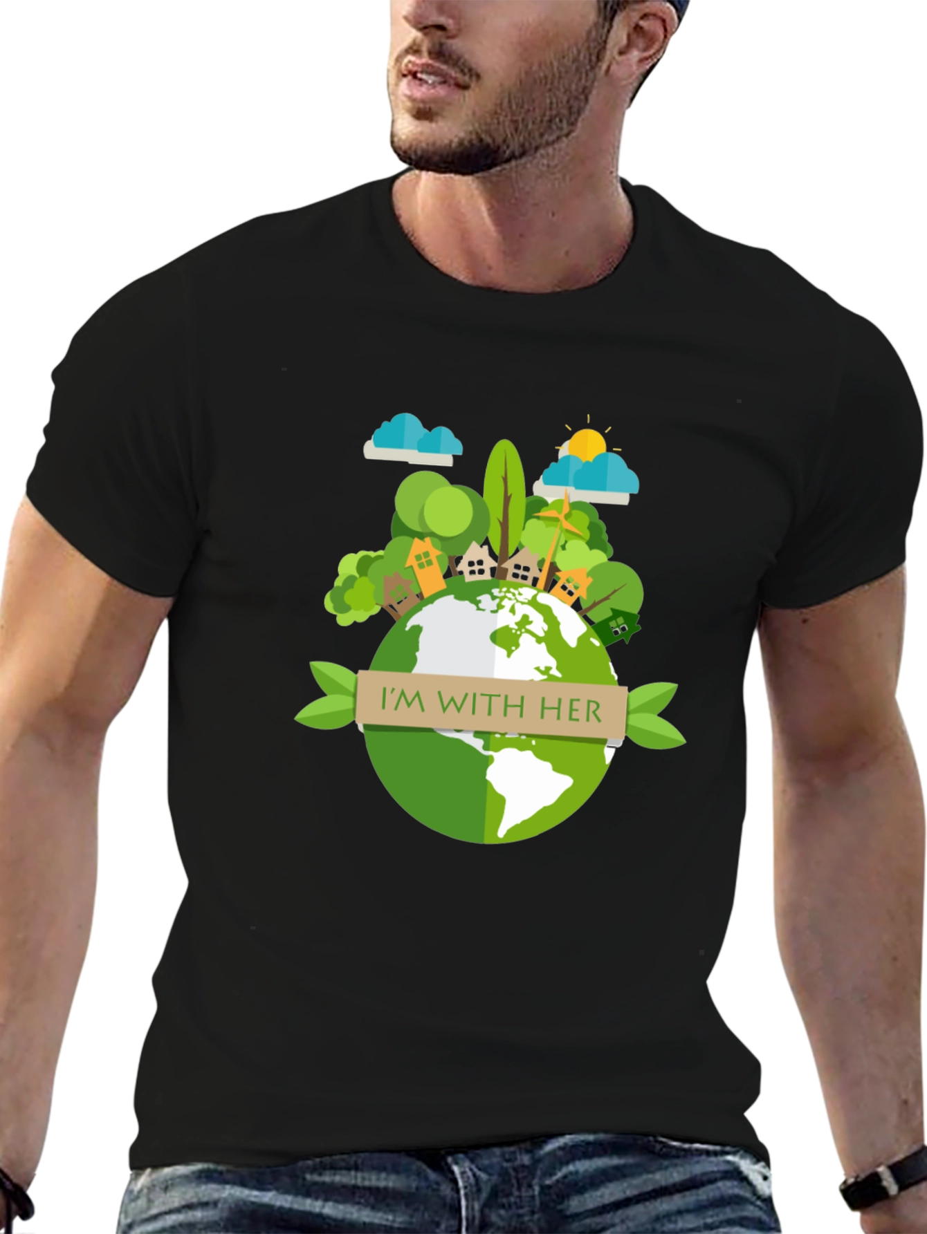 Eco-Friendly Earth Day Graphic T-Shirt