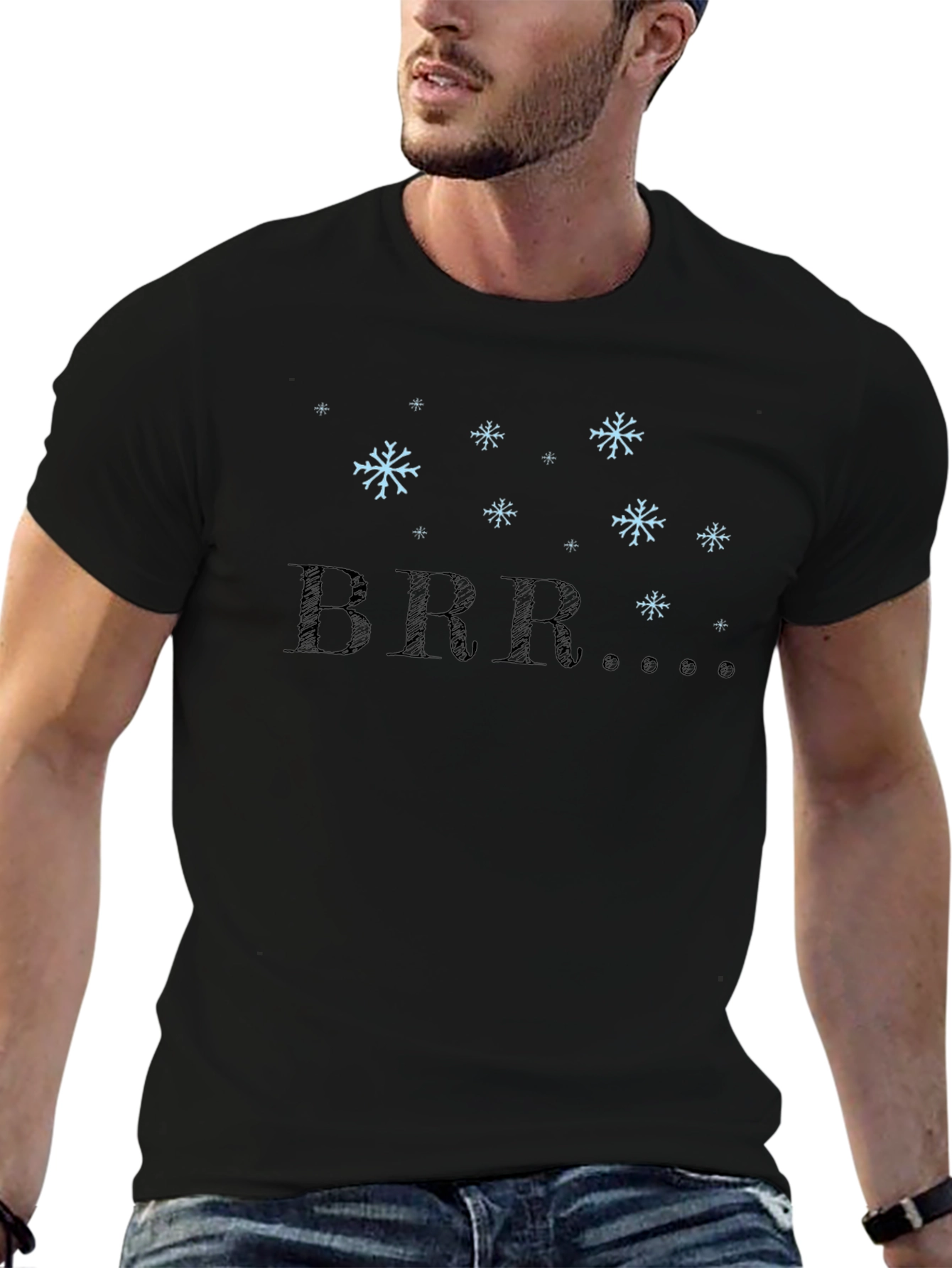 Winter BRR Snowflake Graphic Tee - Cool Weather Style
