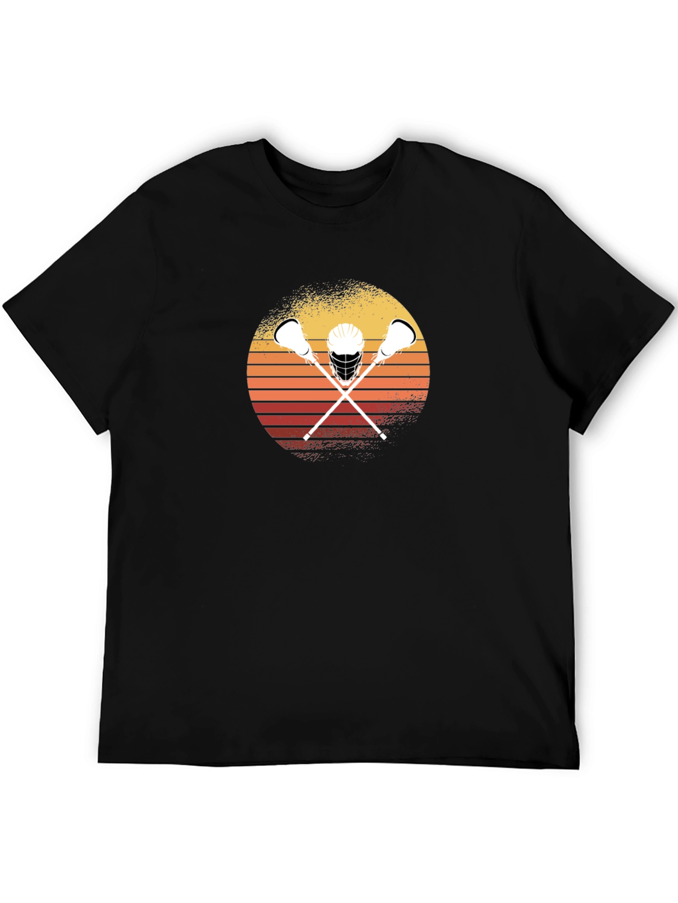 Lacrosse Sunset Graphic T-Shirt