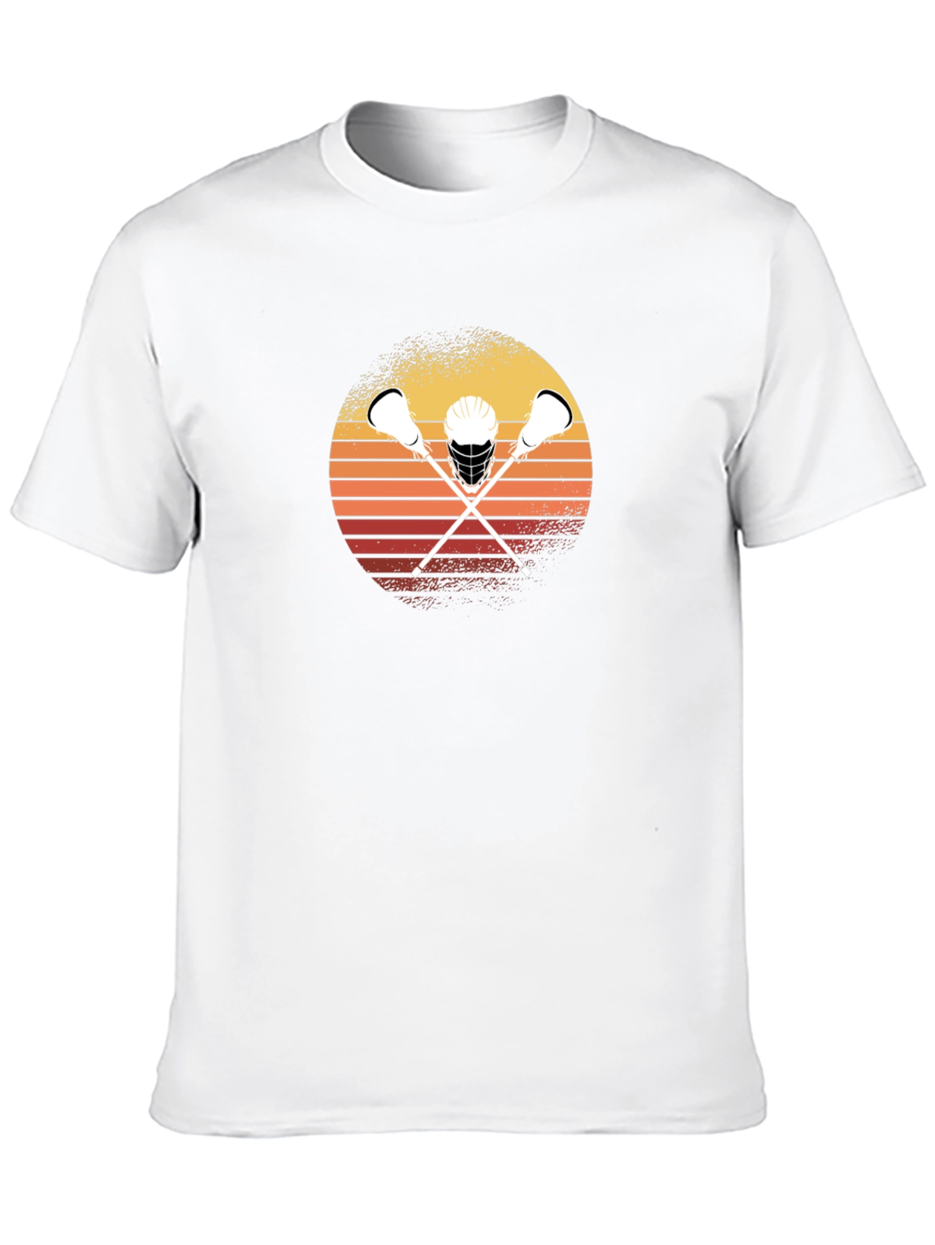 Lacrosse Sunset Graphic T-Shirt