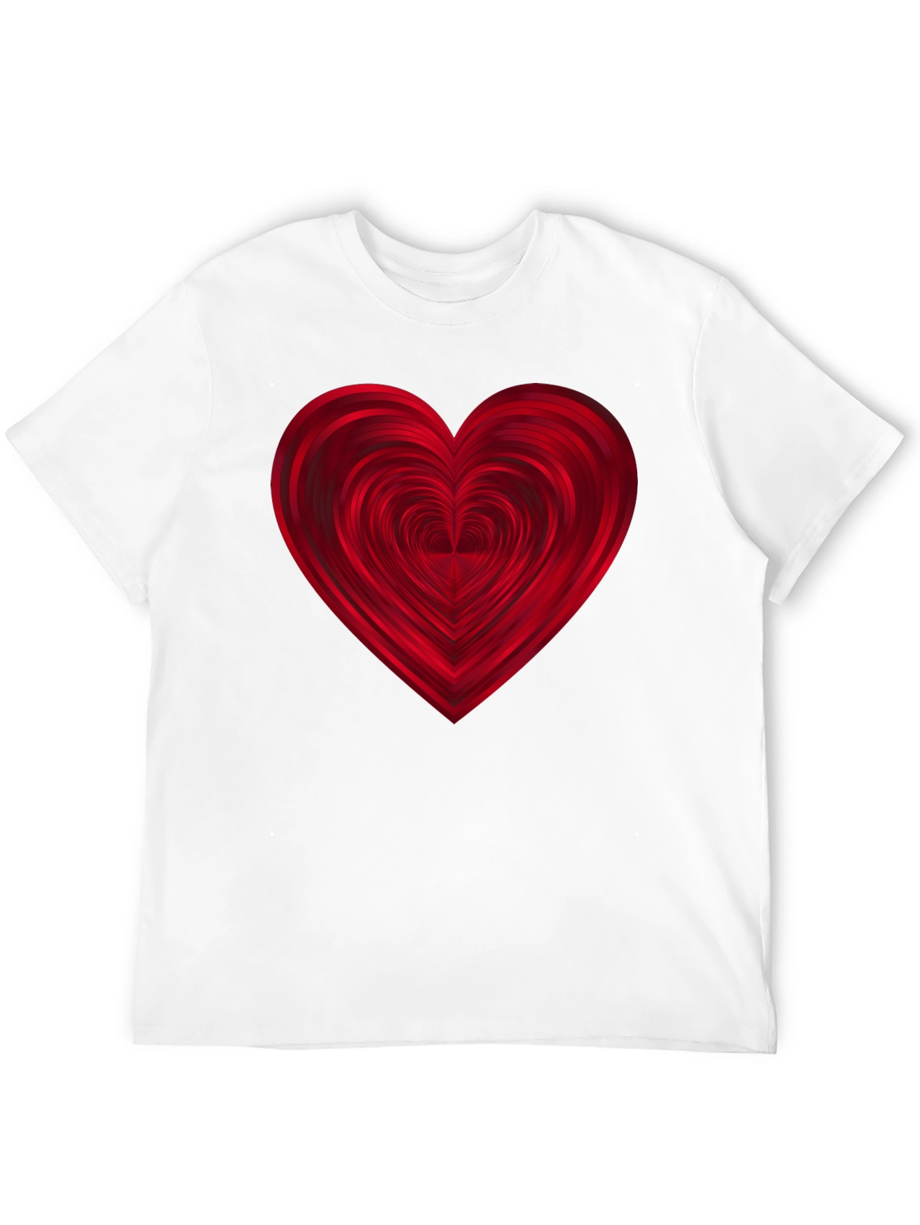 Heart Graphic Print Black T-Shirt