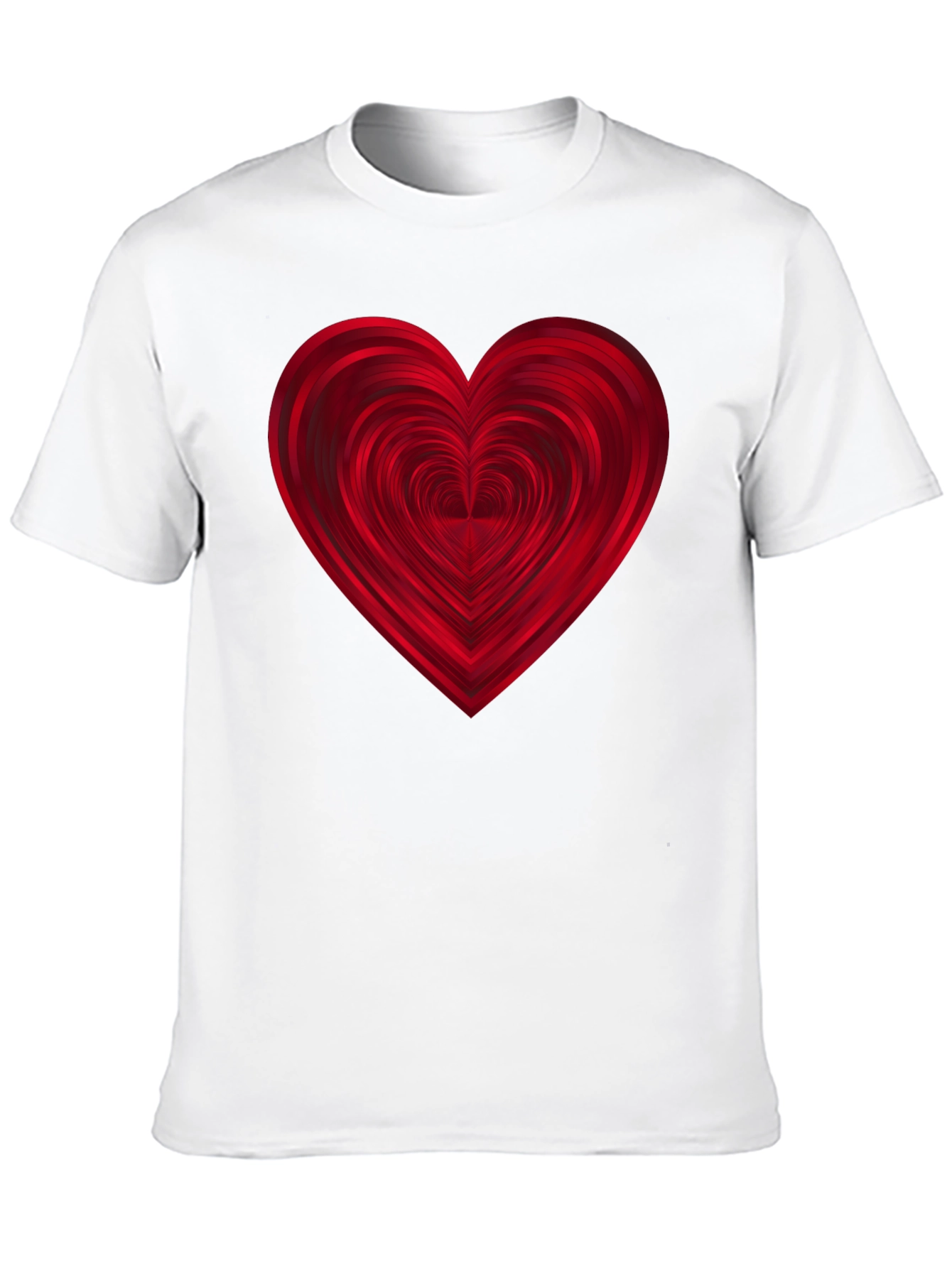 Heart Graphic Print Black T-Shirt