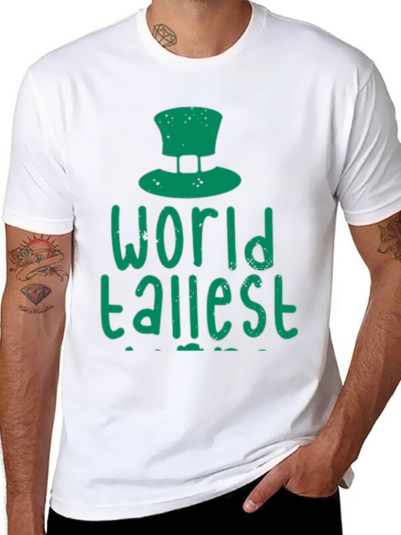 Worlds Tallest Leprechaun Black T-Shirt