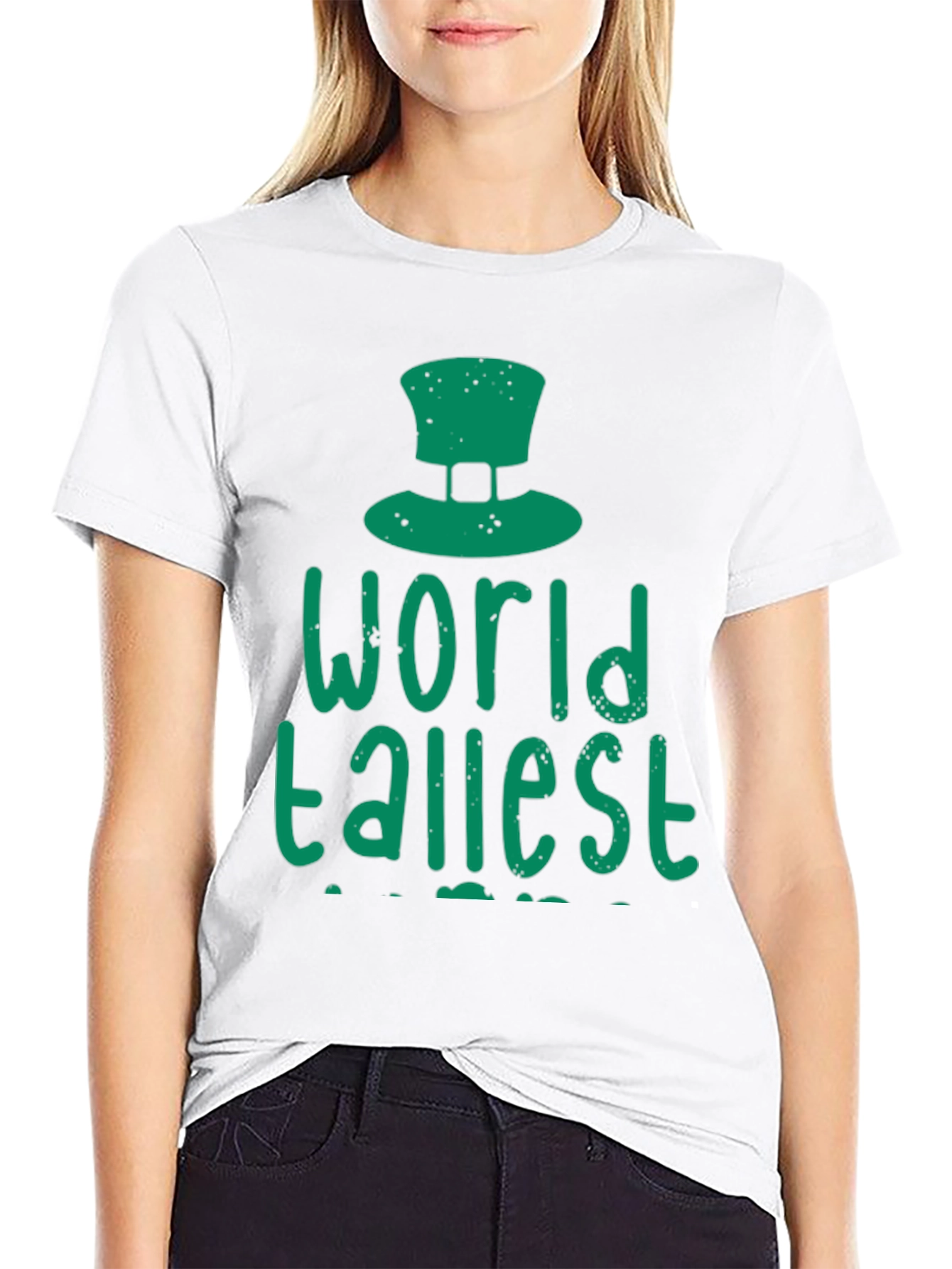 Worlds Tallest Leprechaun Black T-Shirt