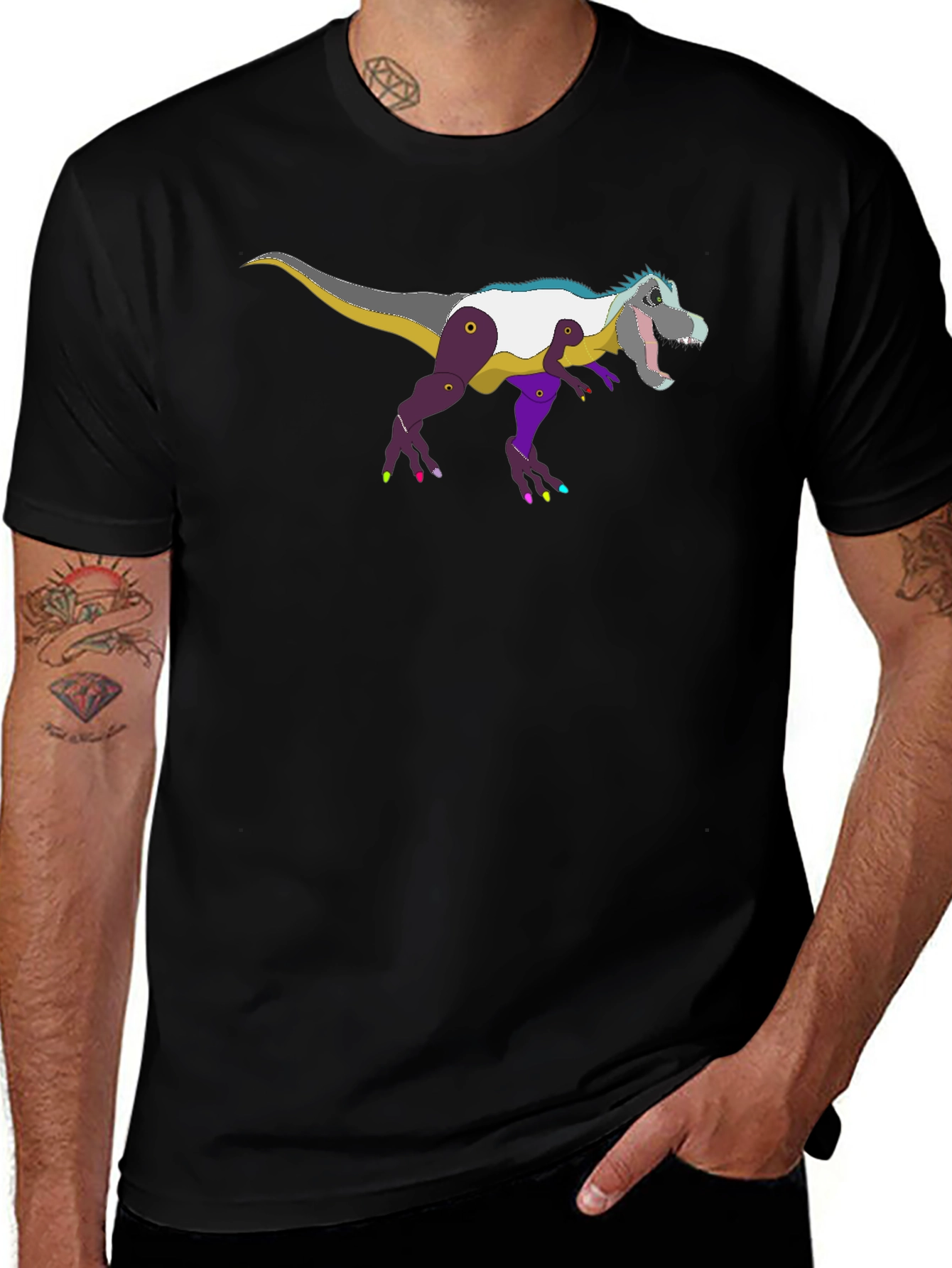 Dino T-Rex Graphic Tee - Quirky Dinosaur Lovers Shirt