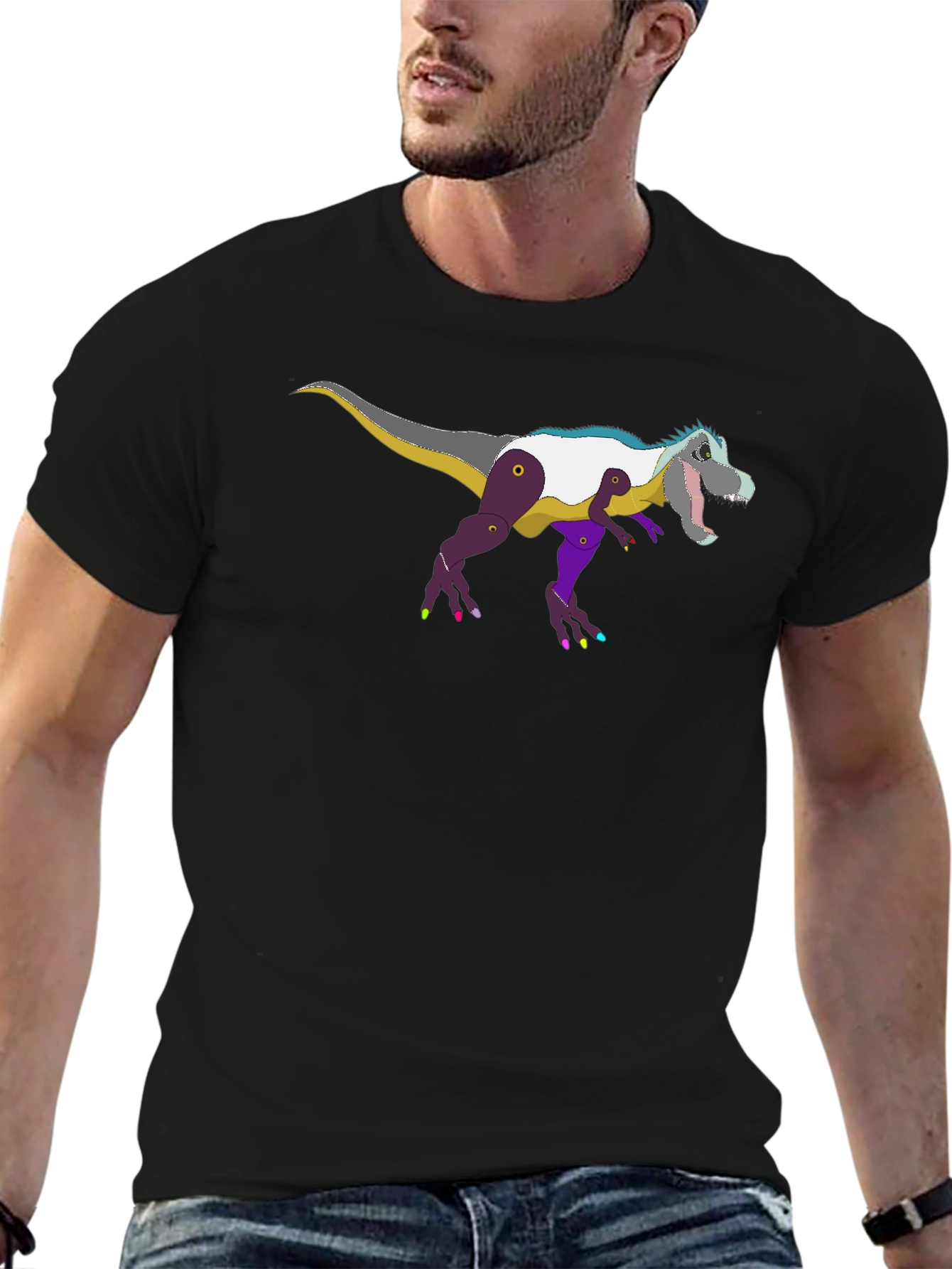 Dino T-Rex Graphic Tee - Quirky Dinosaur Lovers Shirt